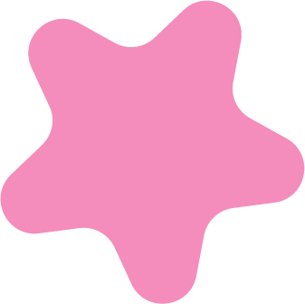 Pink abstract amoeba-shaped blob on a black background