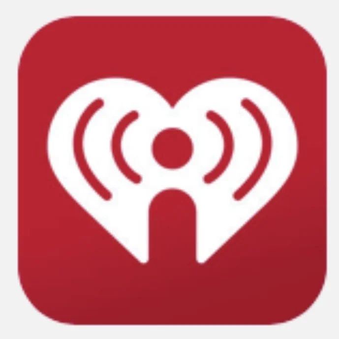 Heart-shaped icon with Wi-Fi signal lines in the center, representing the iHeartRadio app logo.