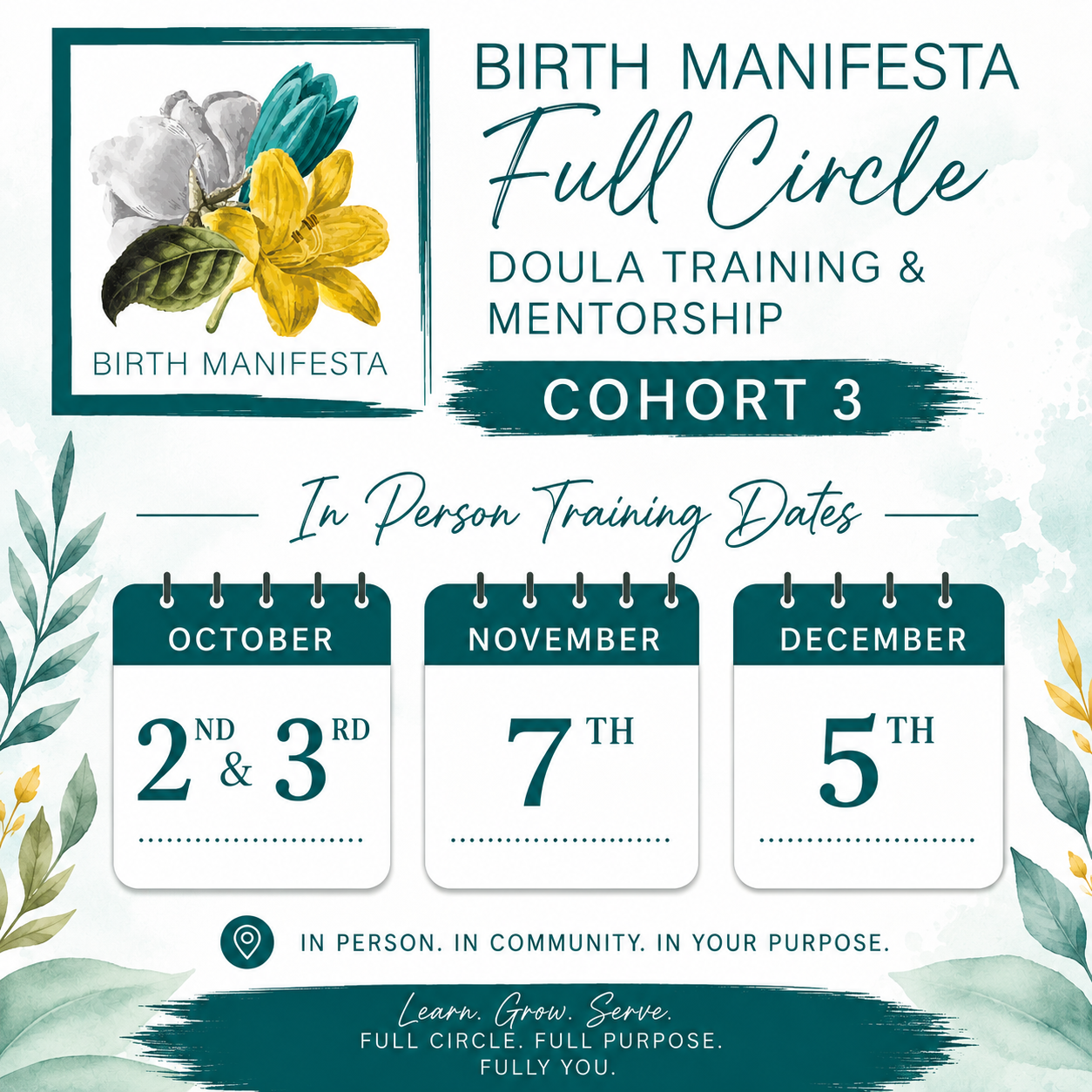 Birth Manifesta Doula Training Day 1