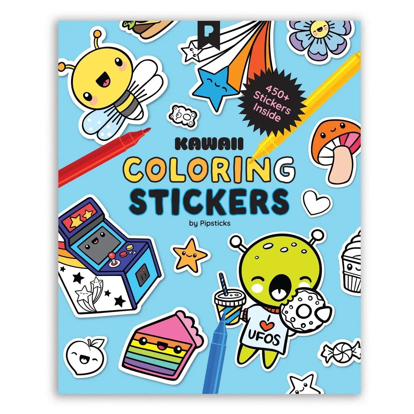 Kawaii Coloring Stickers: Volume 1