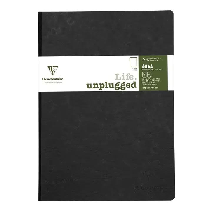 Cf Age Bag Essentials Clothbound Notebook A4 Blank Black