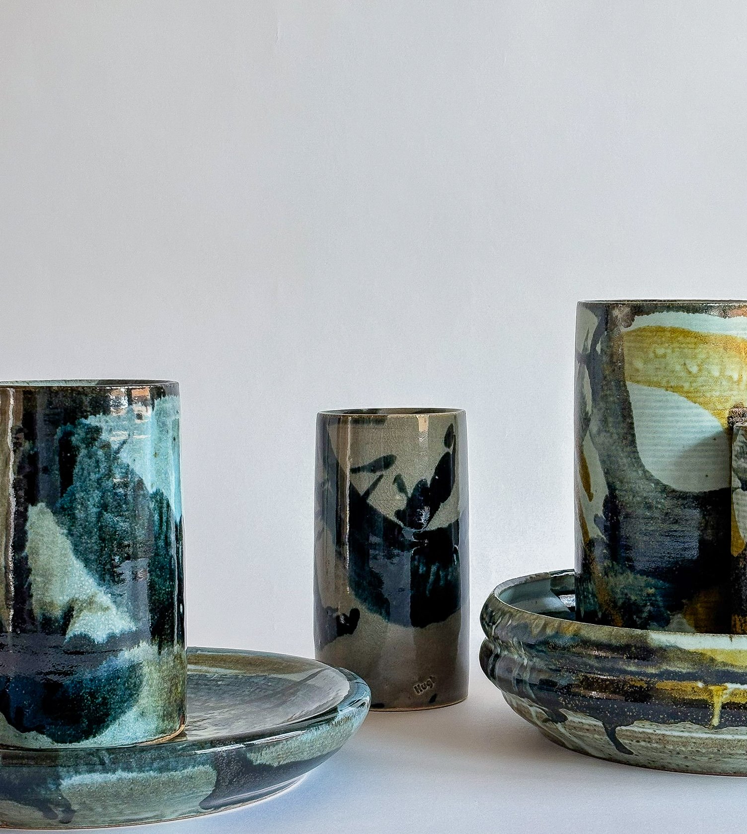 Inkwash Collection: Cone 10 Stoneware, Reduction Fired