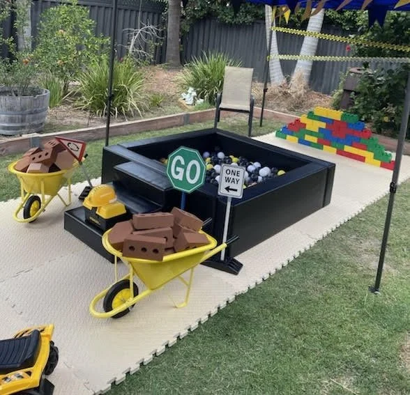 Construction soft play ball pit hire Perth