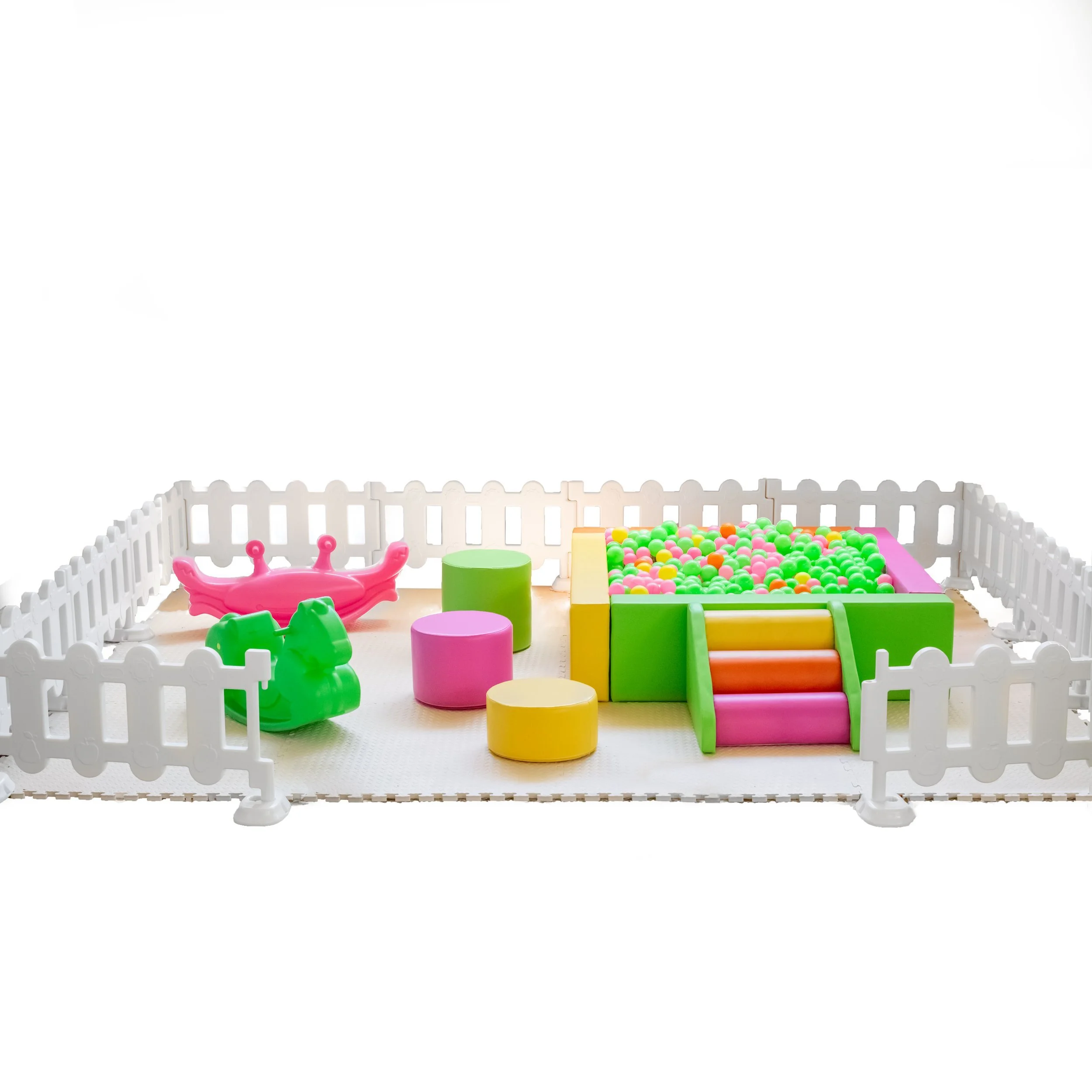 Toddler Pastel soft play ball pit hire Perth