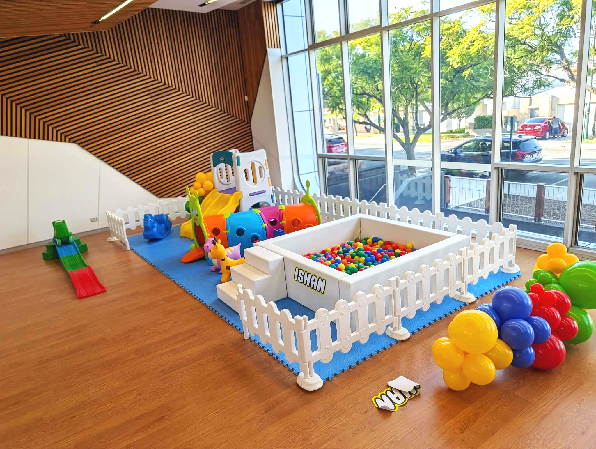 birthday event toddler soft play ball pit hire Perth