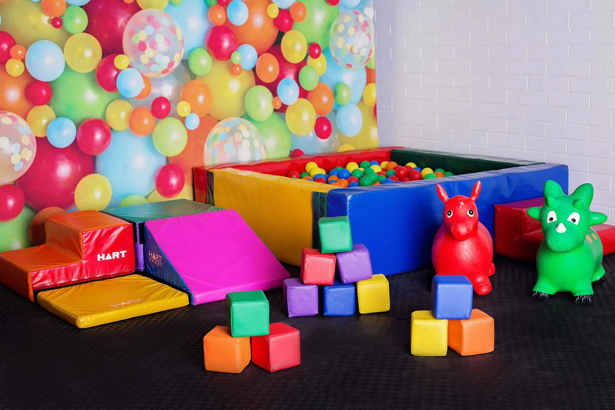 Colorful Toddler soft play ball pit hire Perth