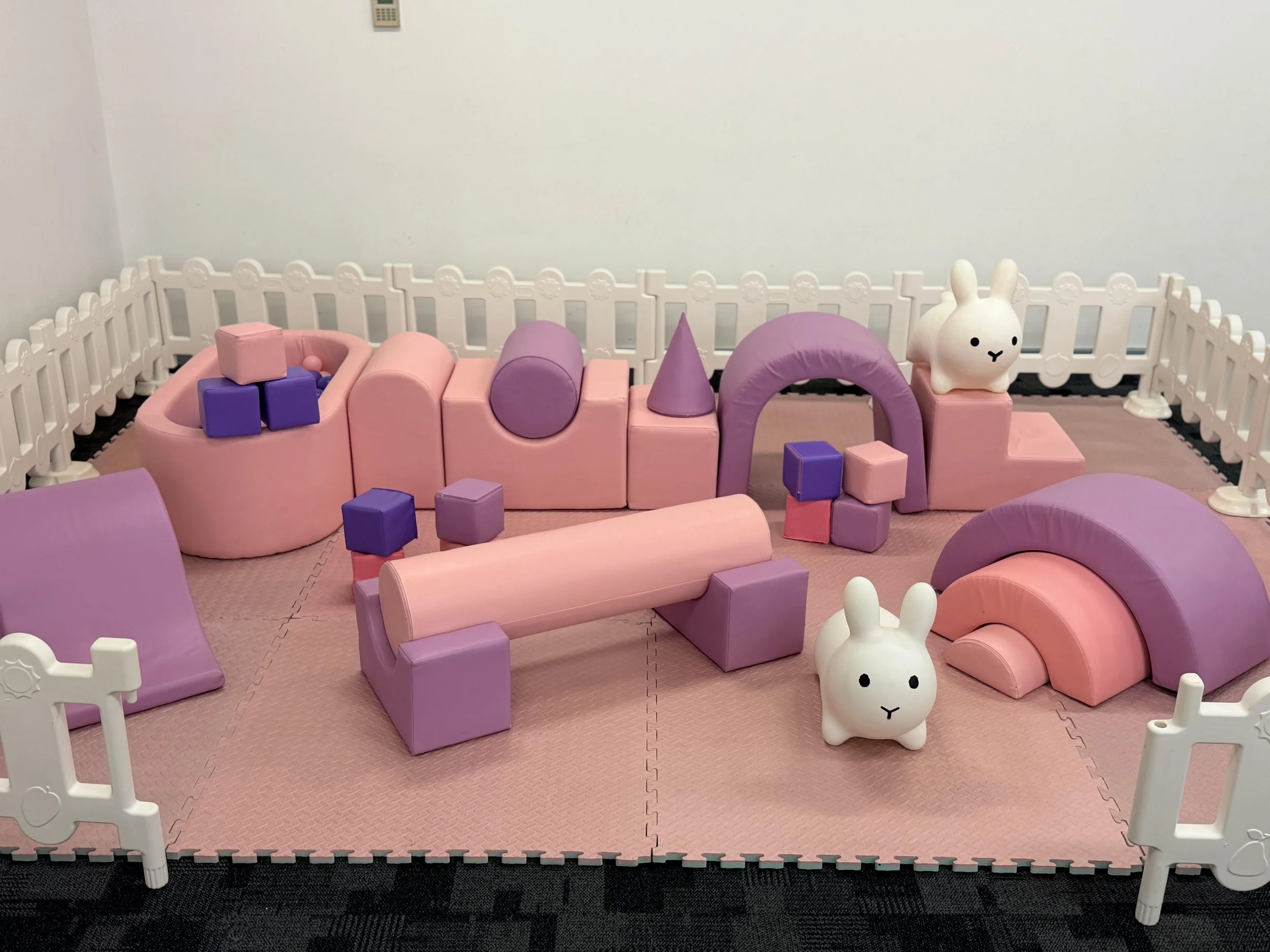 pink and purple ffairy dust First birthday event child toddler soft play ball pit hire Perth