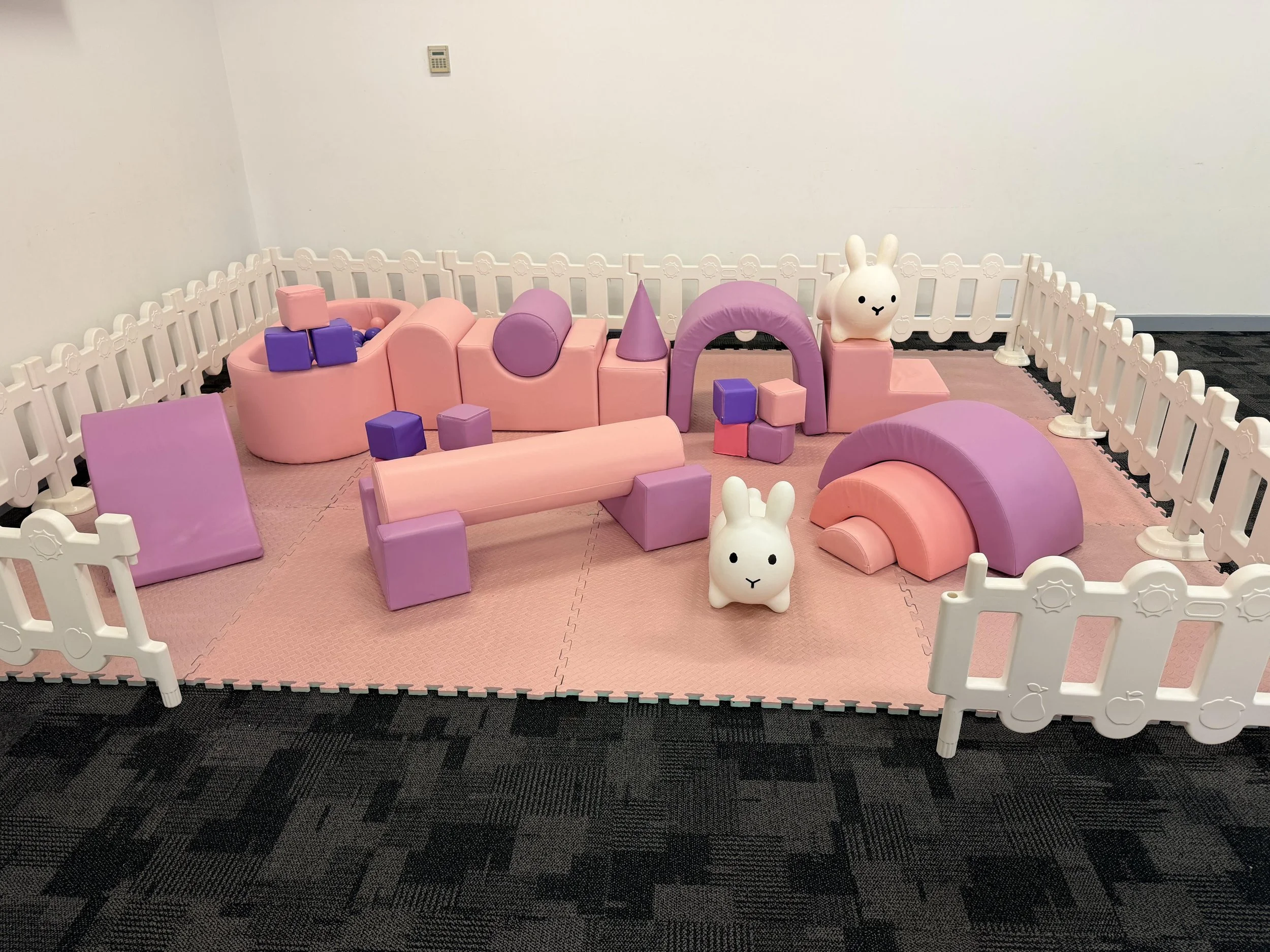 pink and purple ffairy dust First birthday event child toddler soft play ball pit hire Perth