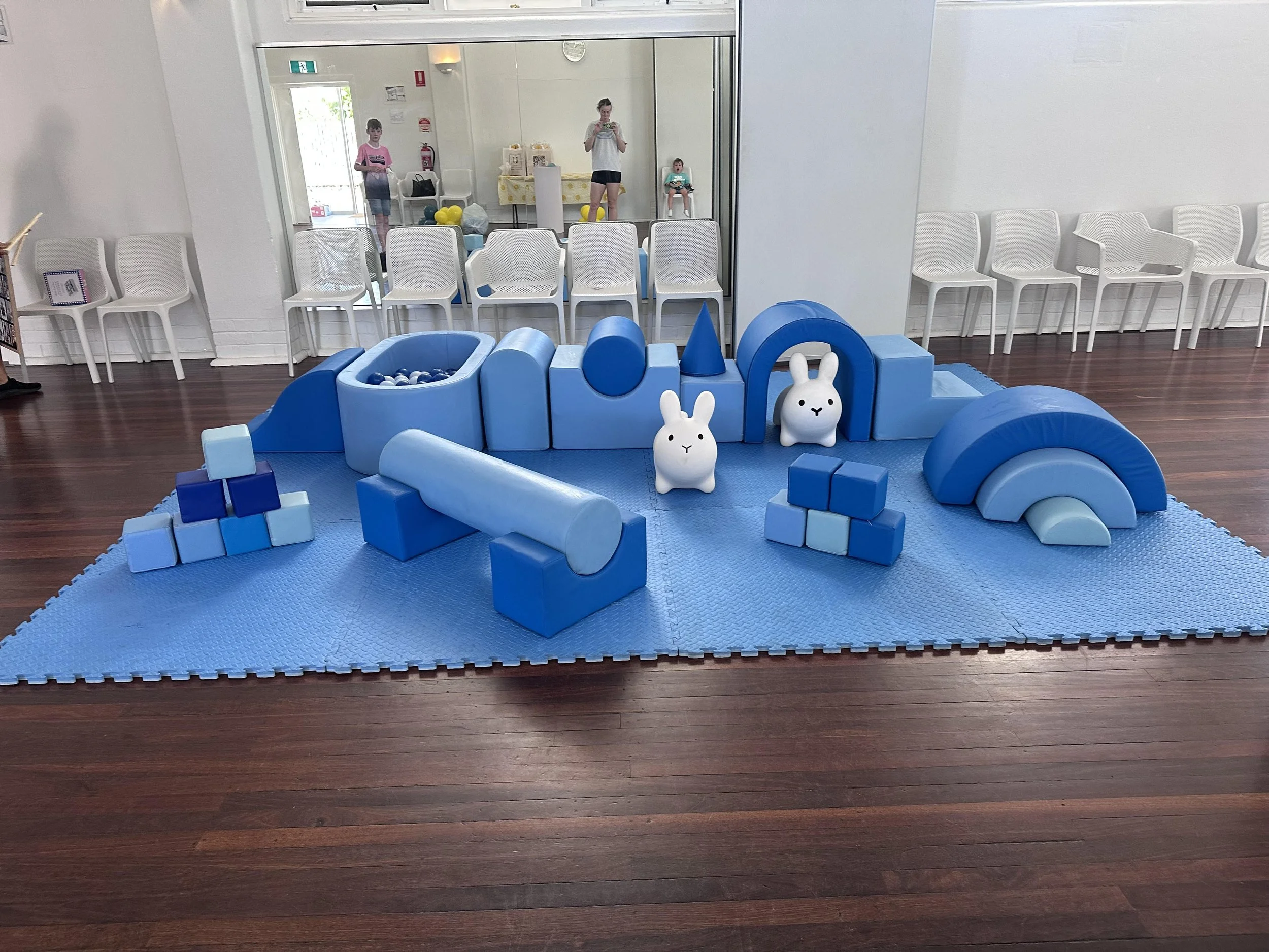 Blue sprinkles First birthday event child toddler soft play ball pit hire Perth