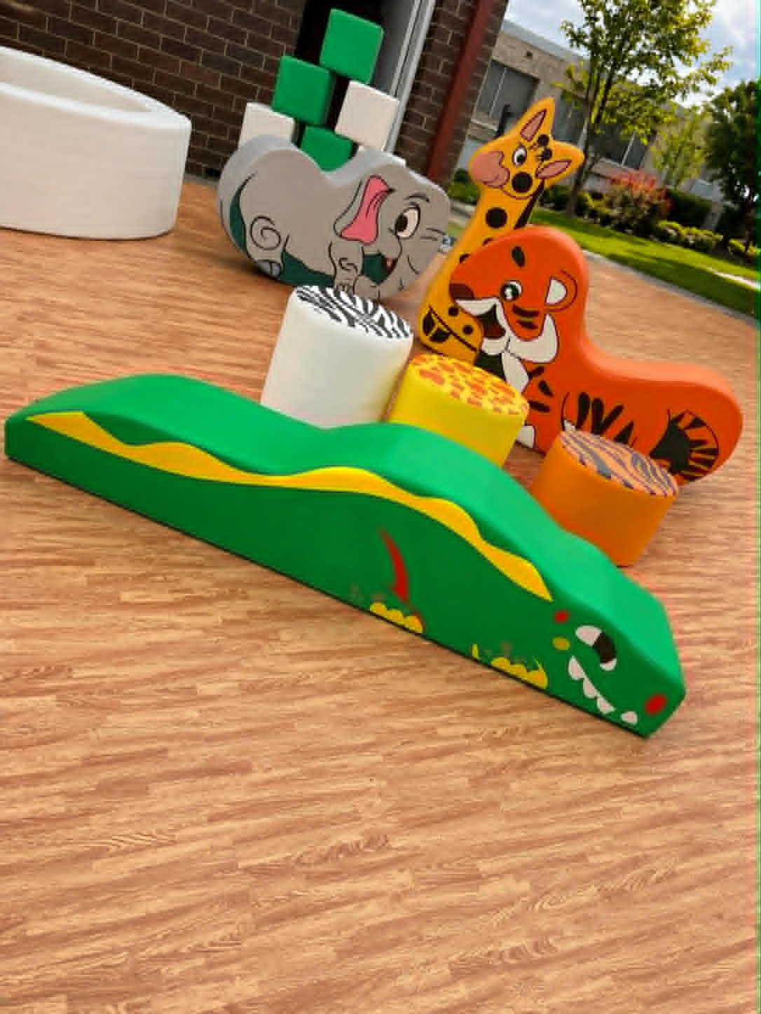 Jungle buddies safari Theme Toddler soft play ball pit hire Perth