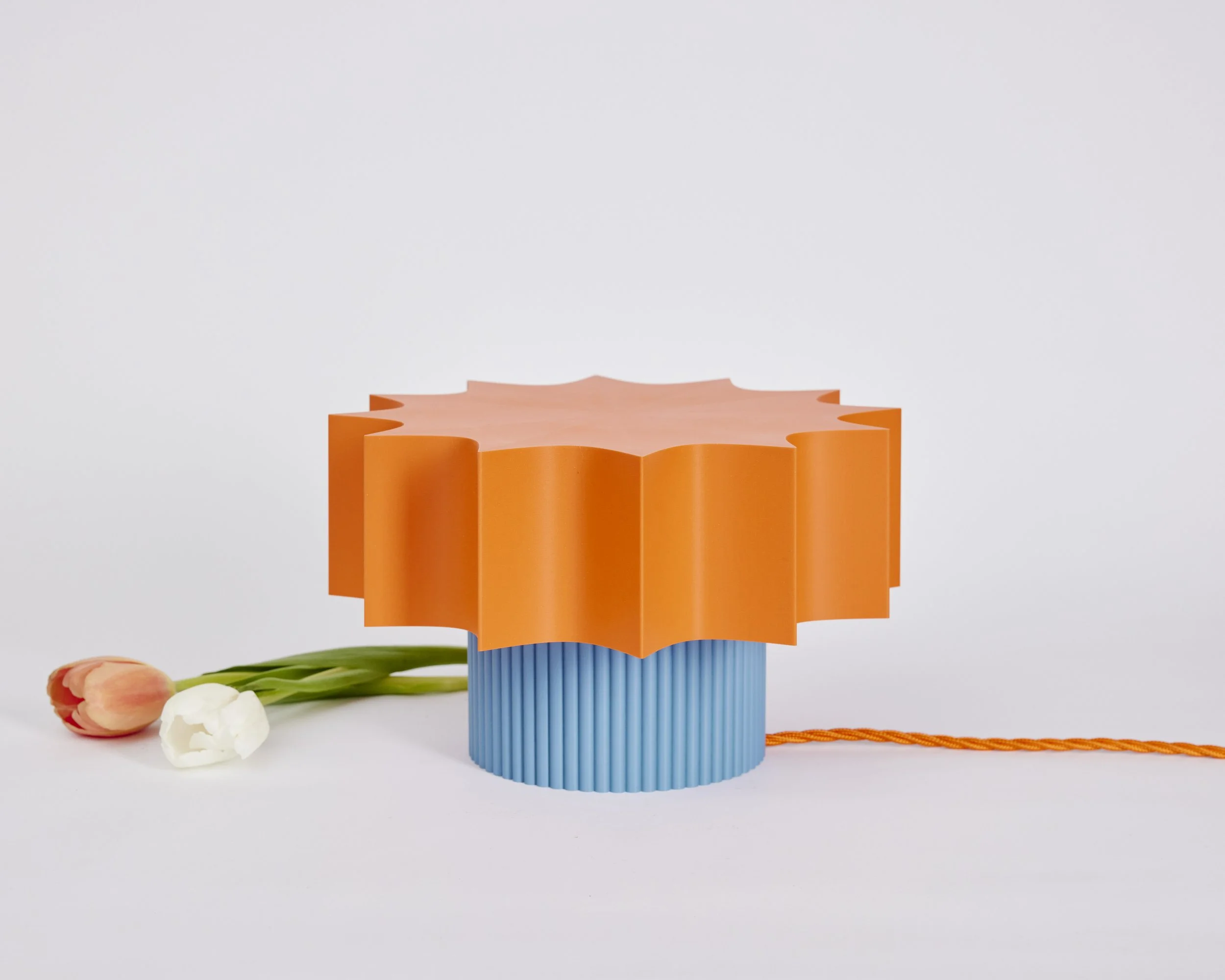 STELLA Table Lamp - jeans & tangerine