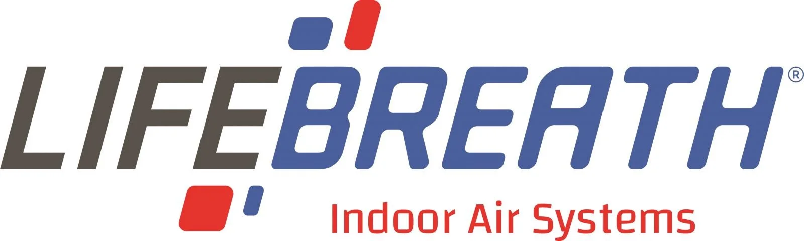LIFEBREATH logo with red, blue elements, and the text 'Indoor Air Systems' in red.
