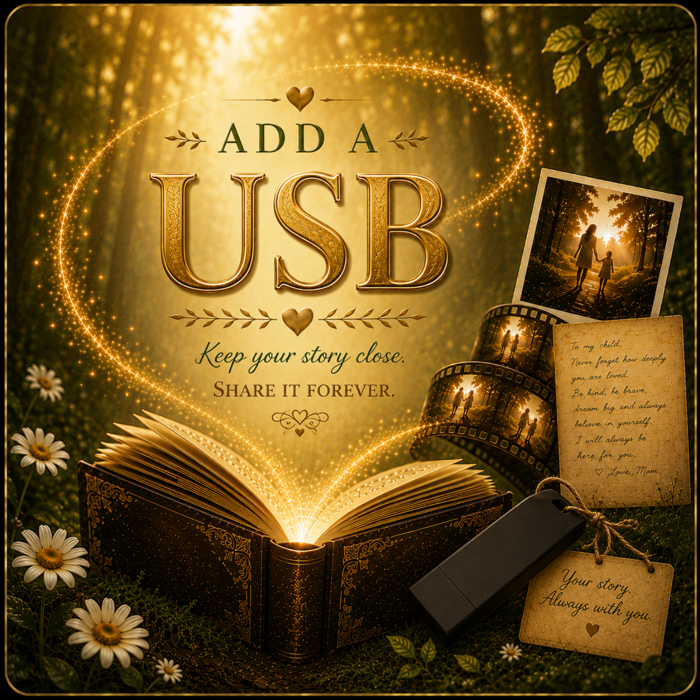 Your Story on a USB Flash Drive