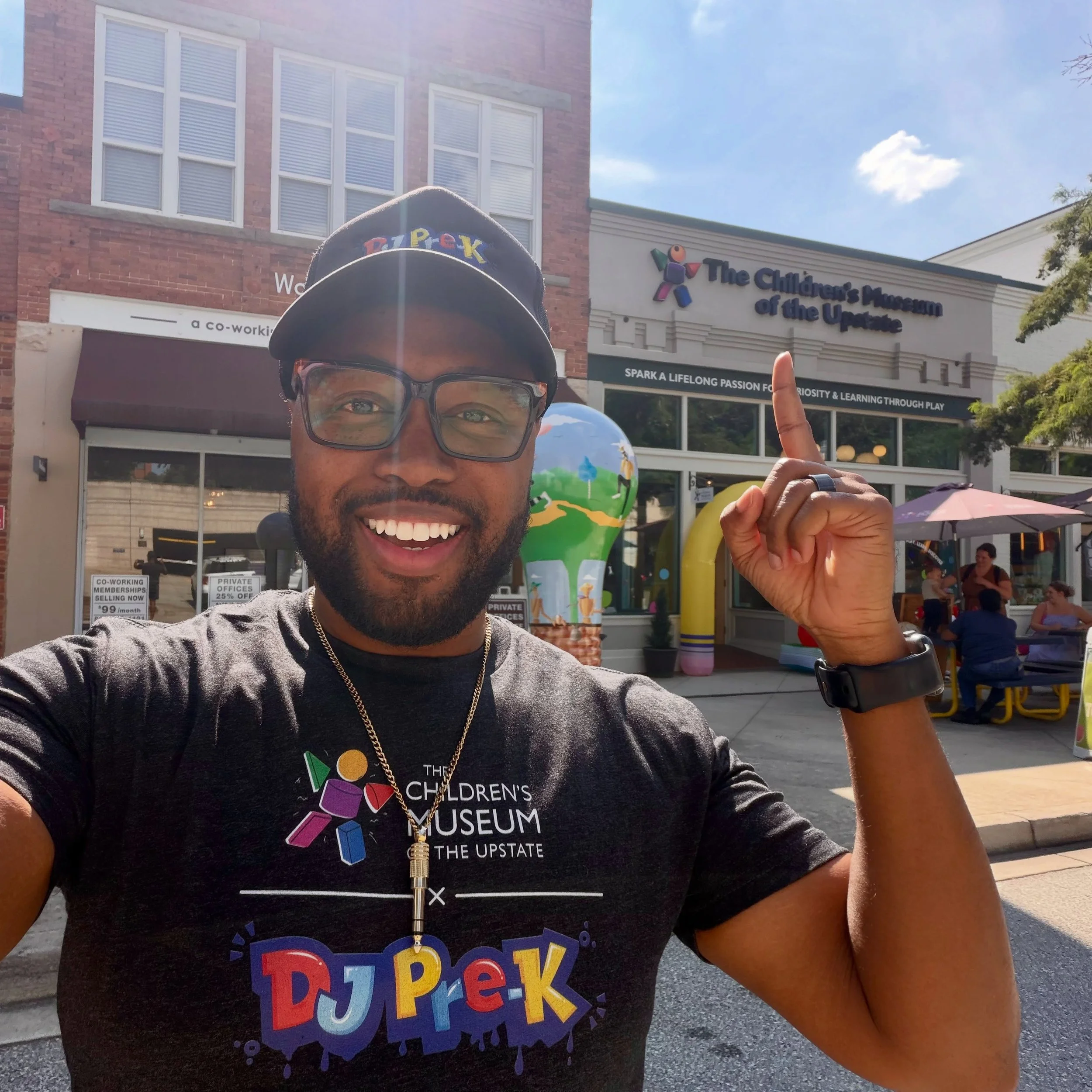 I had a great time with my @tcmu_spartanburg family yesterday at their Countdown to Kindergarten event! 

It&rsquo;s an honor to partner with you all and be your DJ! I love our new collaborative t-shirts! 🤩 See you at the next event!