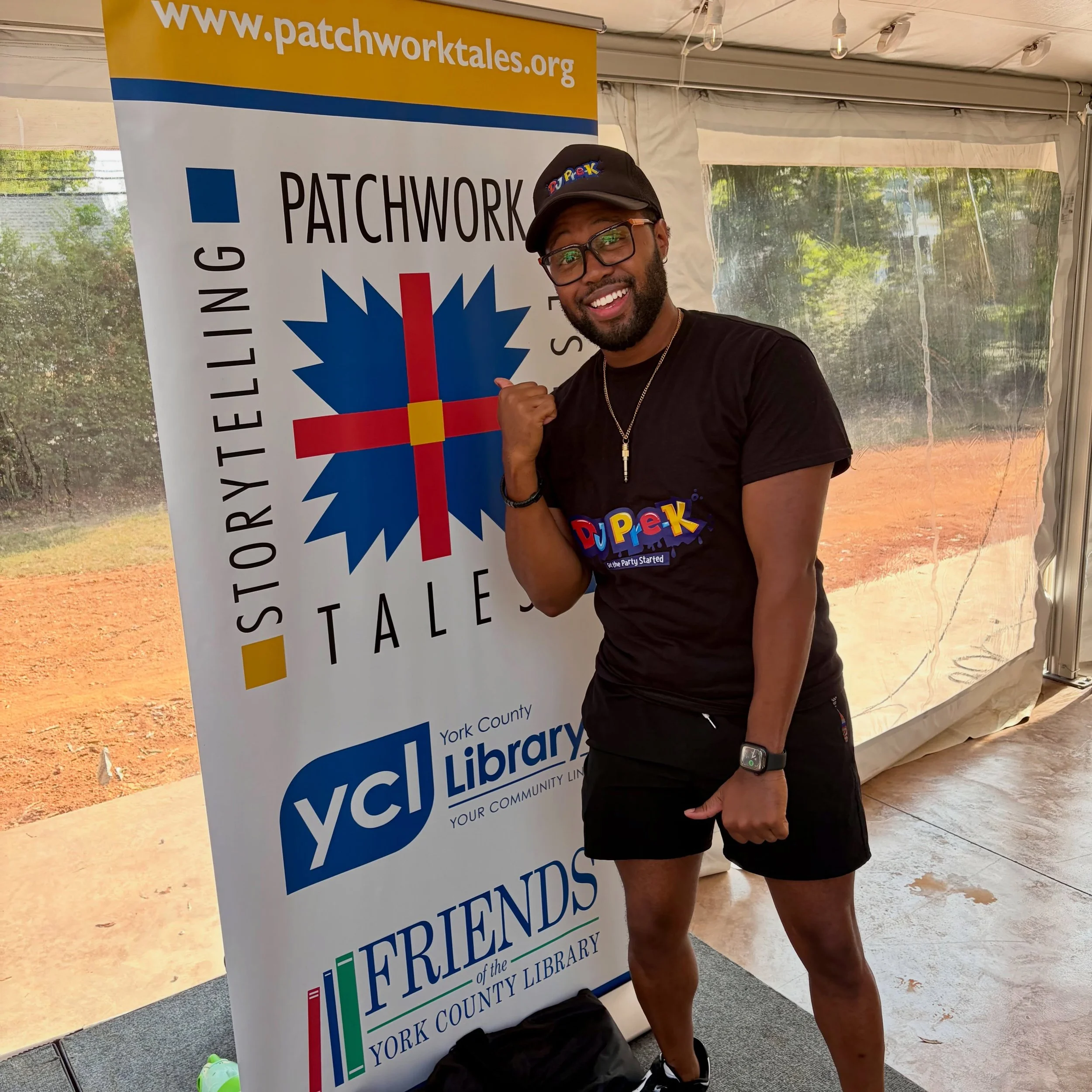 It was an honor to get the party started this morning with my friends at the @yorkcountylibrary for their annual Patchwork Tales Storytelling event! It&rsquo;s always my pleasure to promote literacy through movement and music, and that&rsquo;s exactl