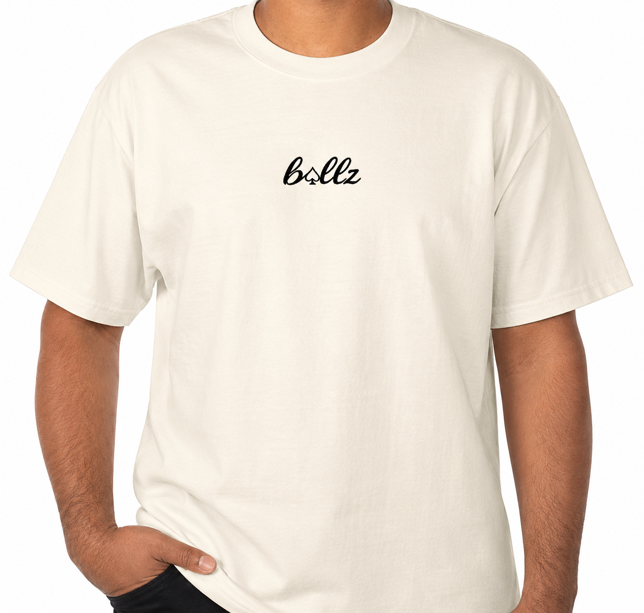 "Ballz" blank tee