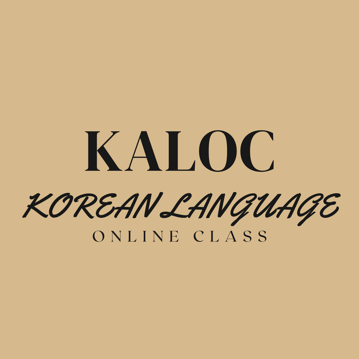 KOREAN ADULT LANGUAGE ONLINE CLASS