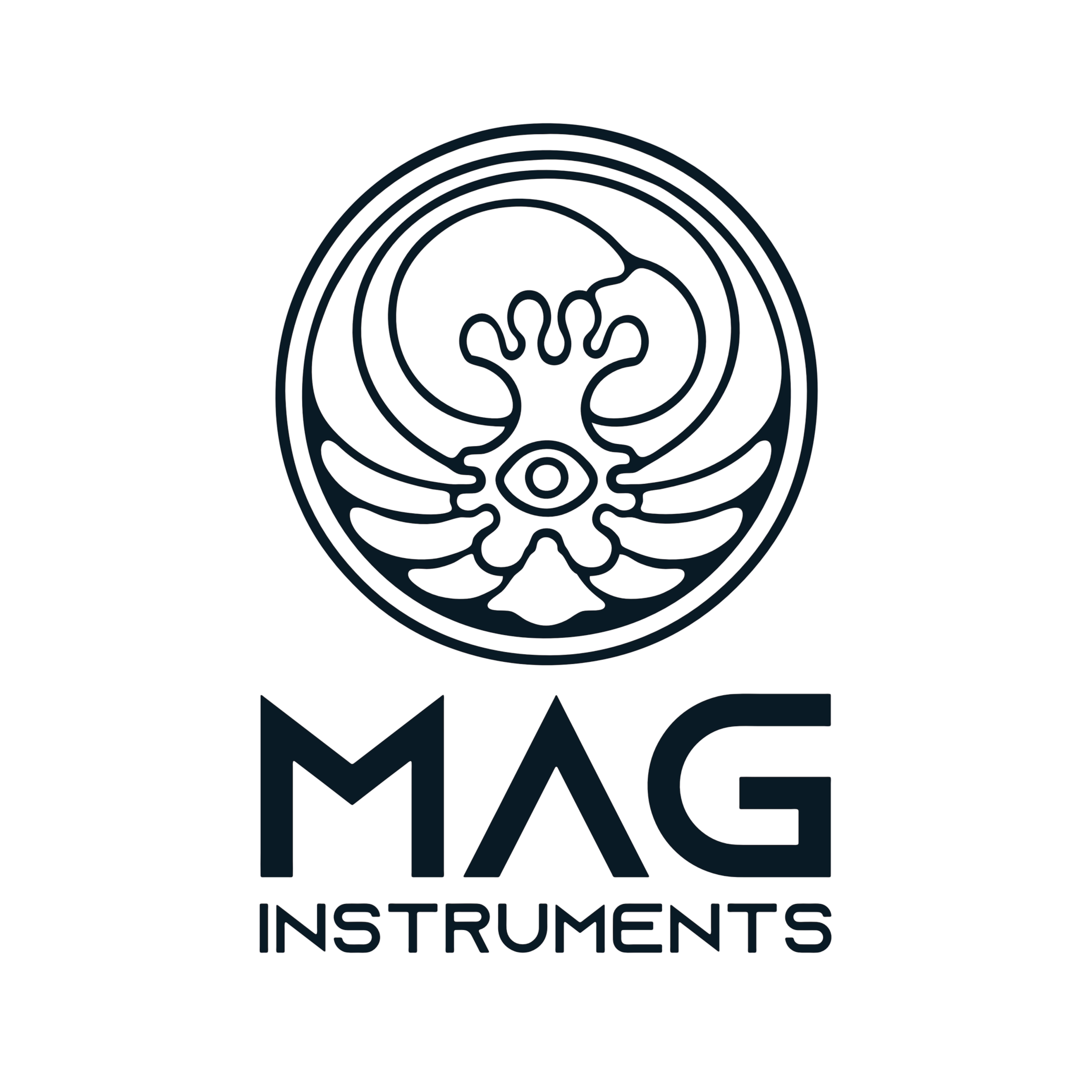 Logo of MKE Instruments with a circular waveform and the words "MKE Instruments" underneath.