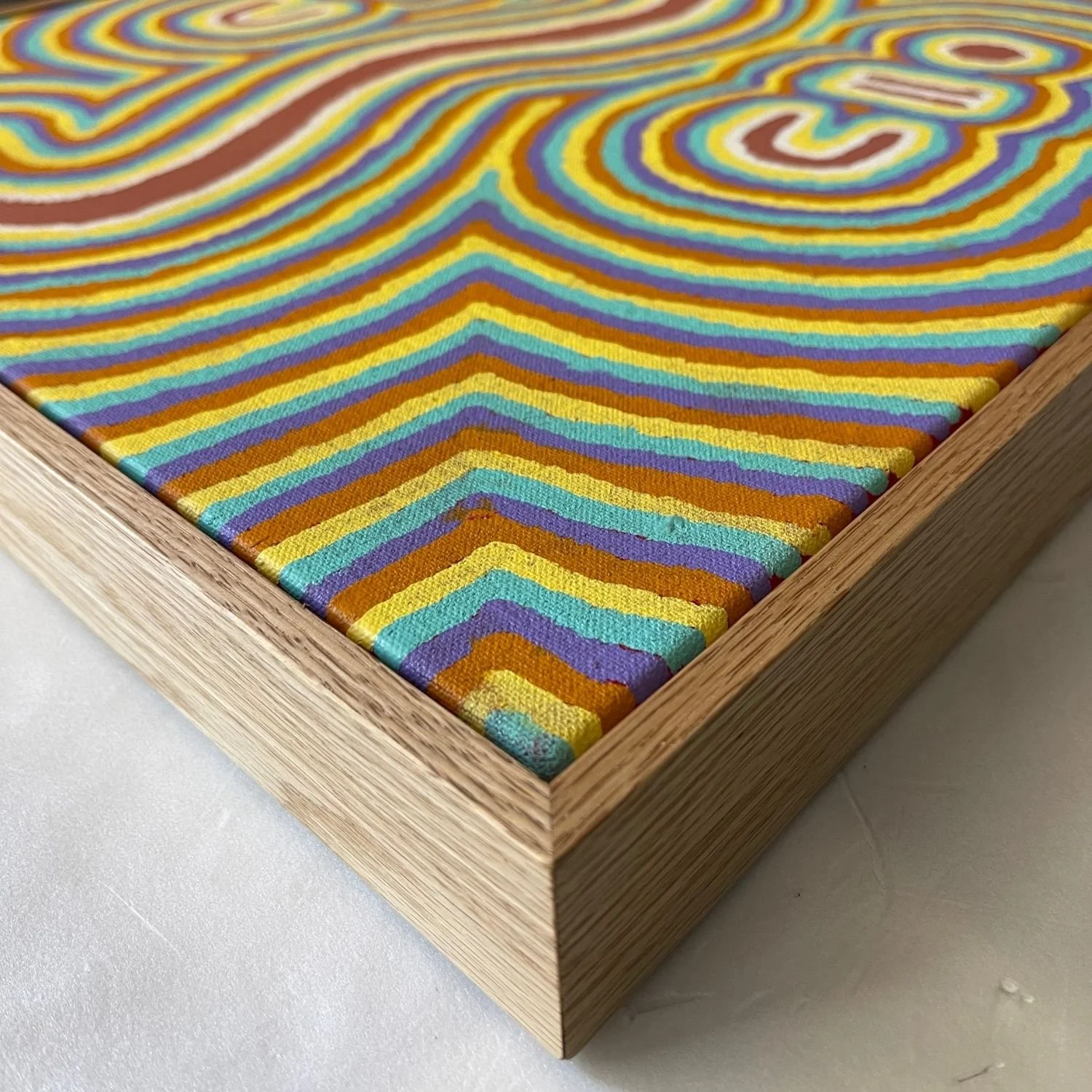 Example of a floating frame (float framing) by Fremantle Picture Framers