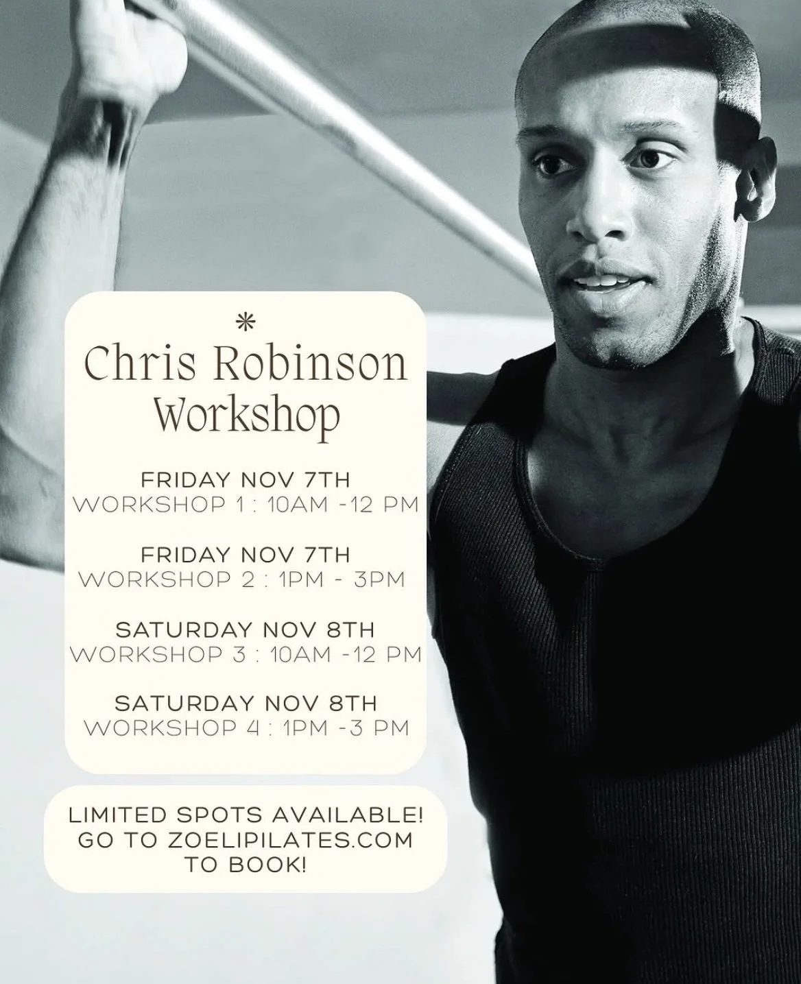 Workshops w/ Chris Robinson (Ft. Lauderdale, FL)