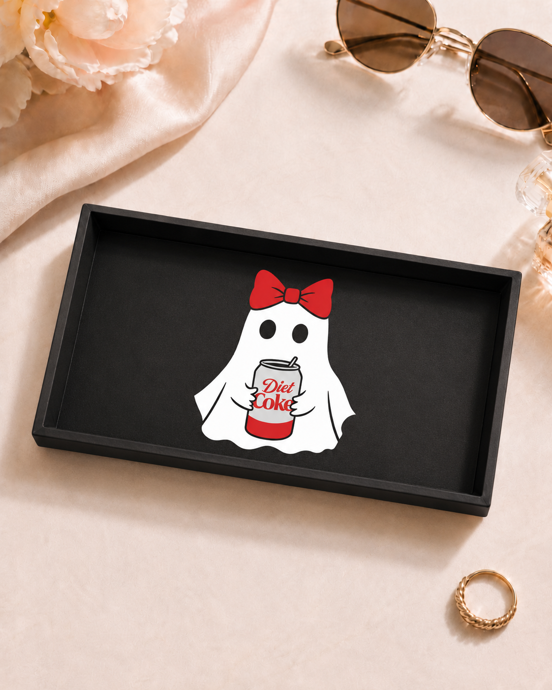 DIET COKE GHOST 3D Printed Trinket Tray – Digital File Only