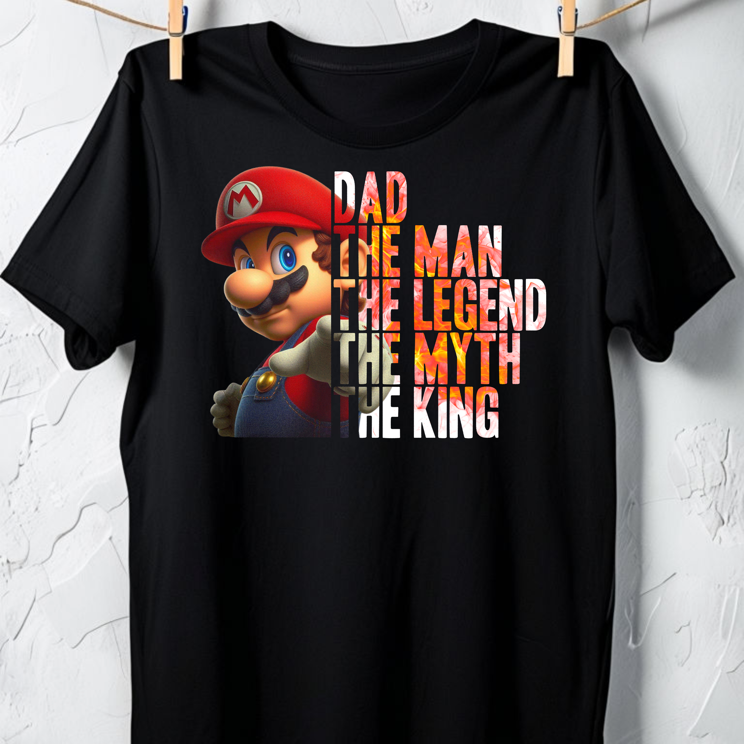 Dad The Man The Legend – Mario Graphic Unisex Tee