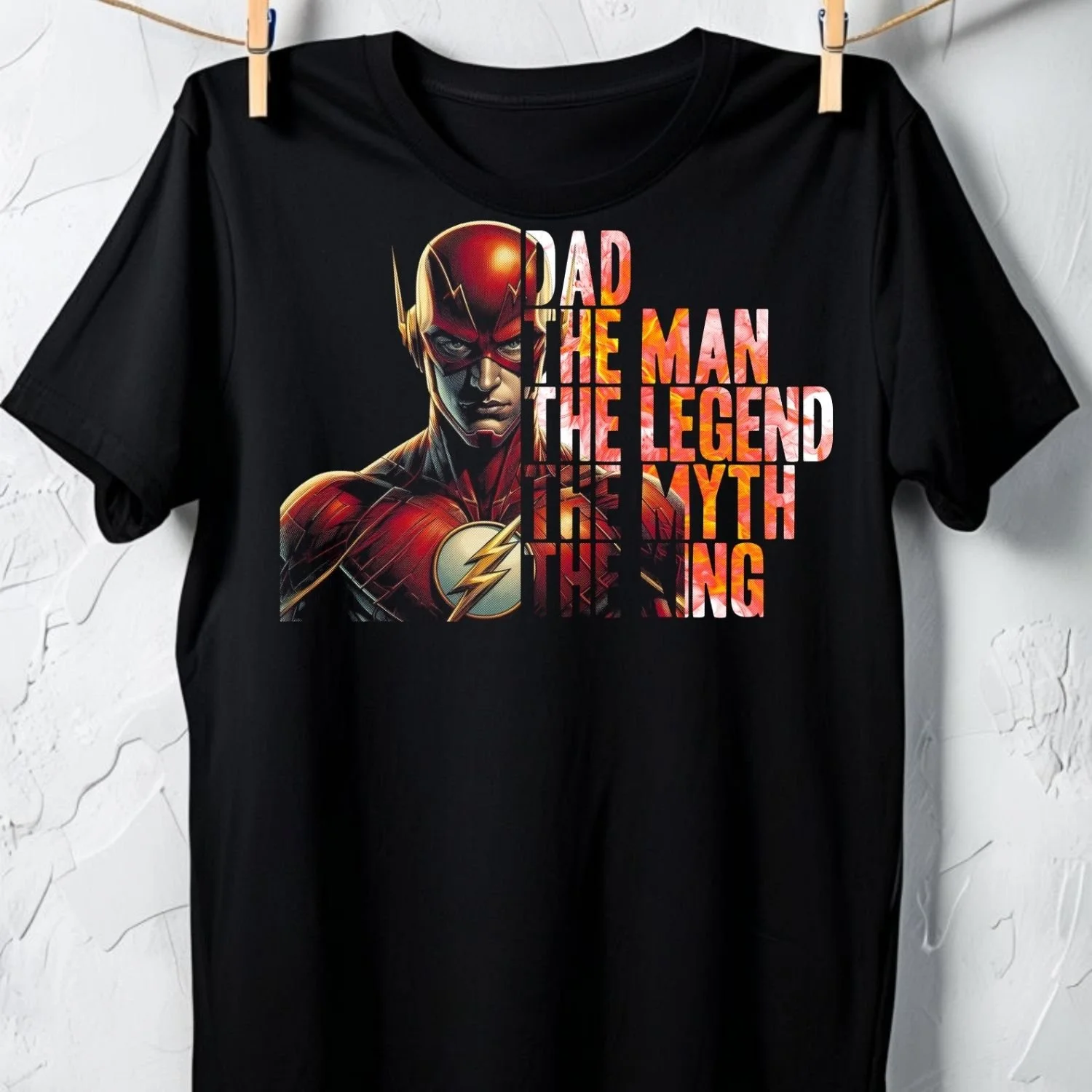 Dad The Man The Legend – The Flash Graphic Unisex Tee