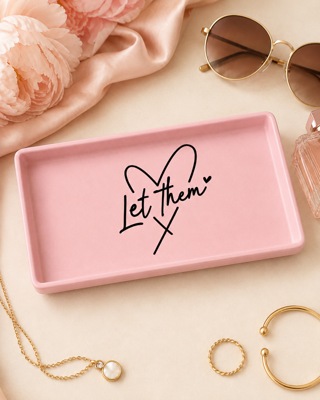 LET THEM 3D Printed Trinket Tray – Digital File Only
