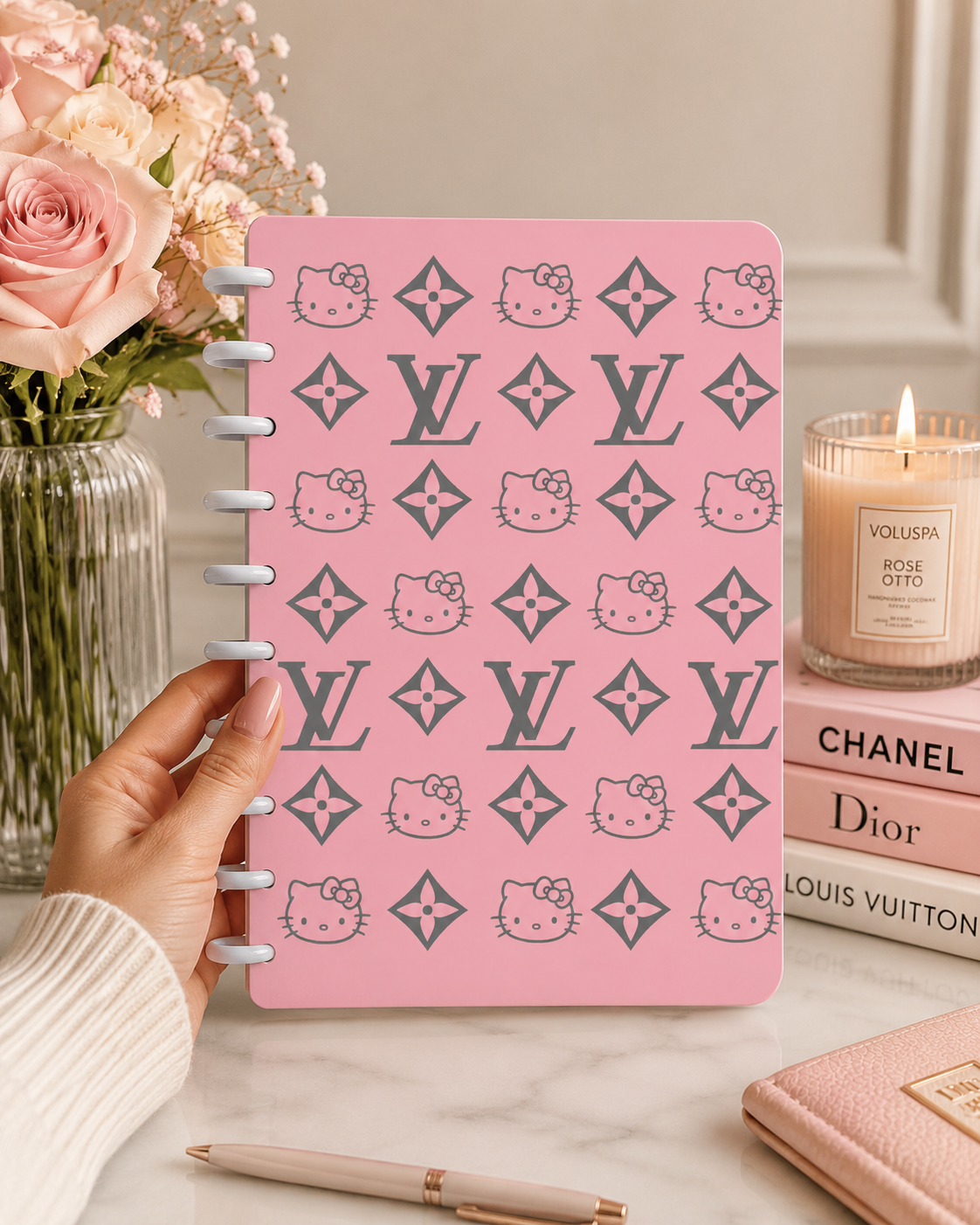 Designer-Inspired A5 Discbound Notebook Cover -3D DIGITAL STL FILE