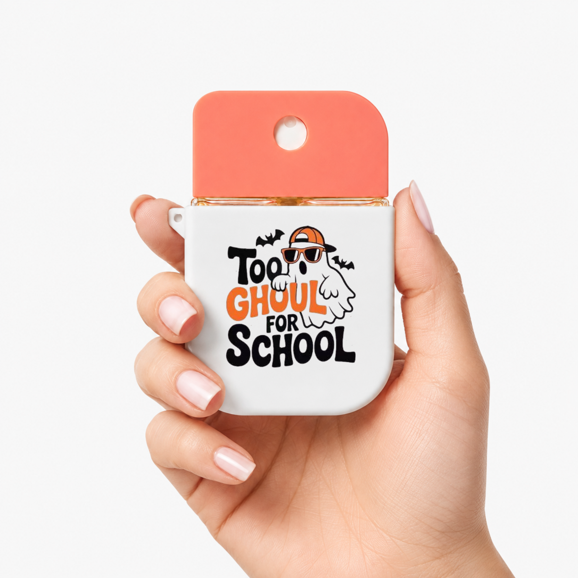 TOO GHOUL FOR SCHOOL  Pure Hand Sanitizer Holder 3MF File | Dollar Tree Sanitizer Keychain Holder | Digital 3D Printing File