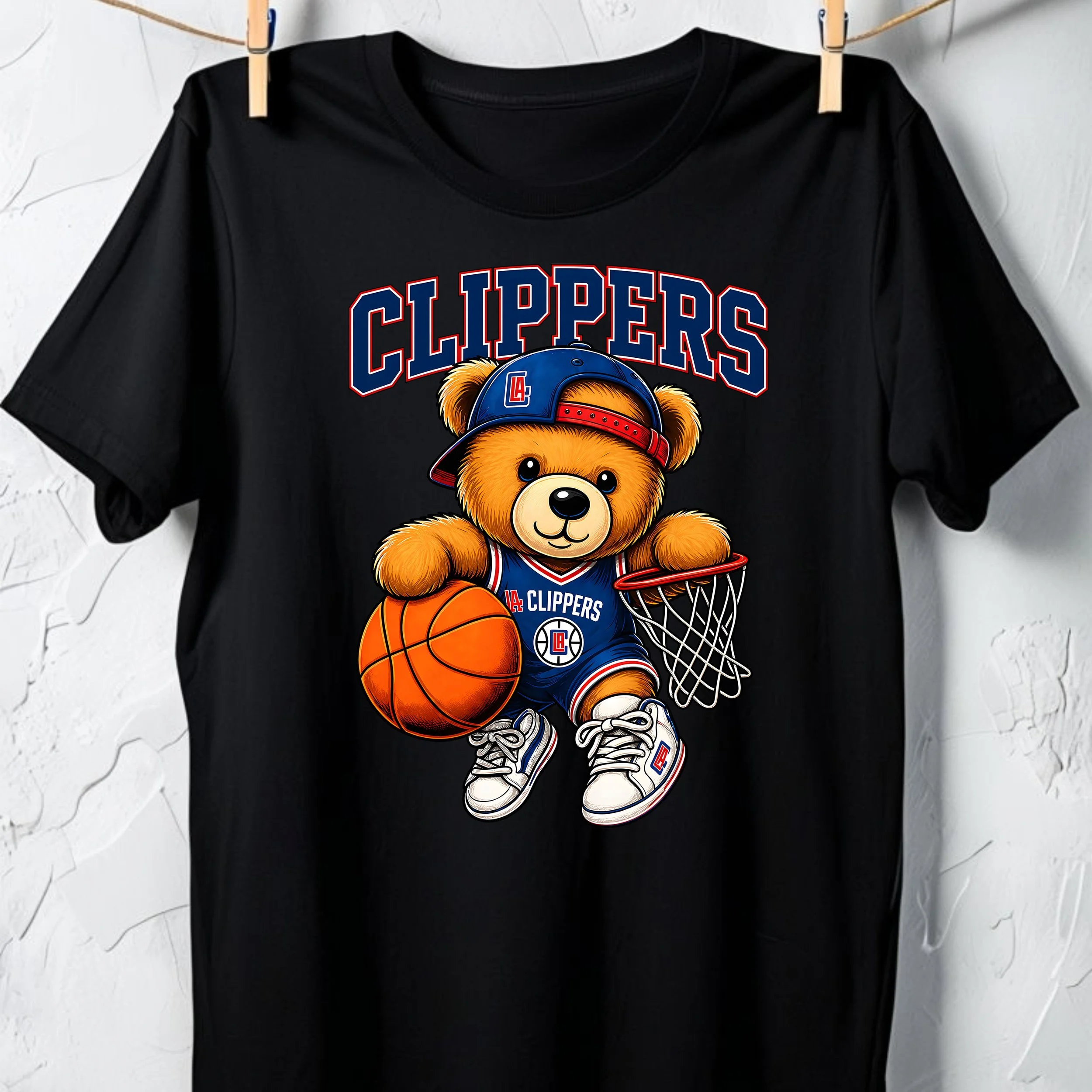 TEAM SPIRIT BEAR T SHIRT - CLIPPERS