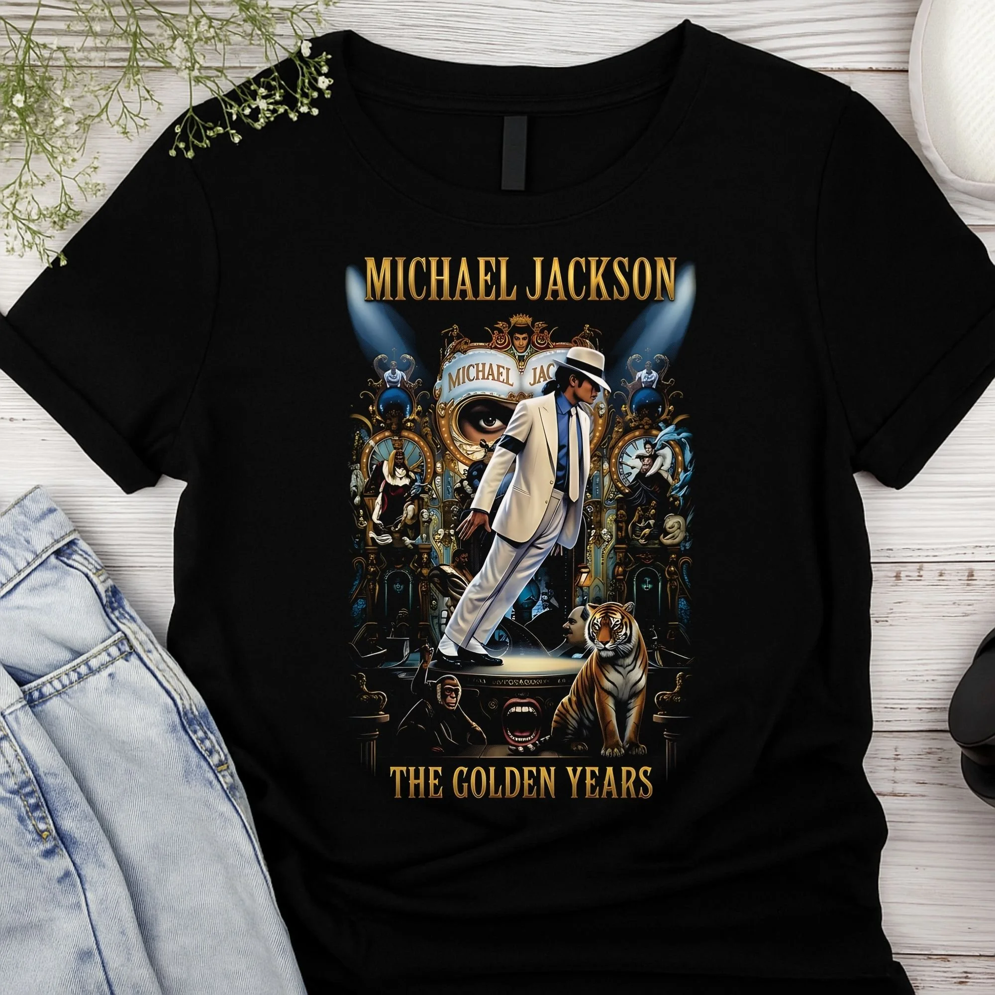 "The Golden Years" Tribute T-Shirt – Artistic Graphic Apparel