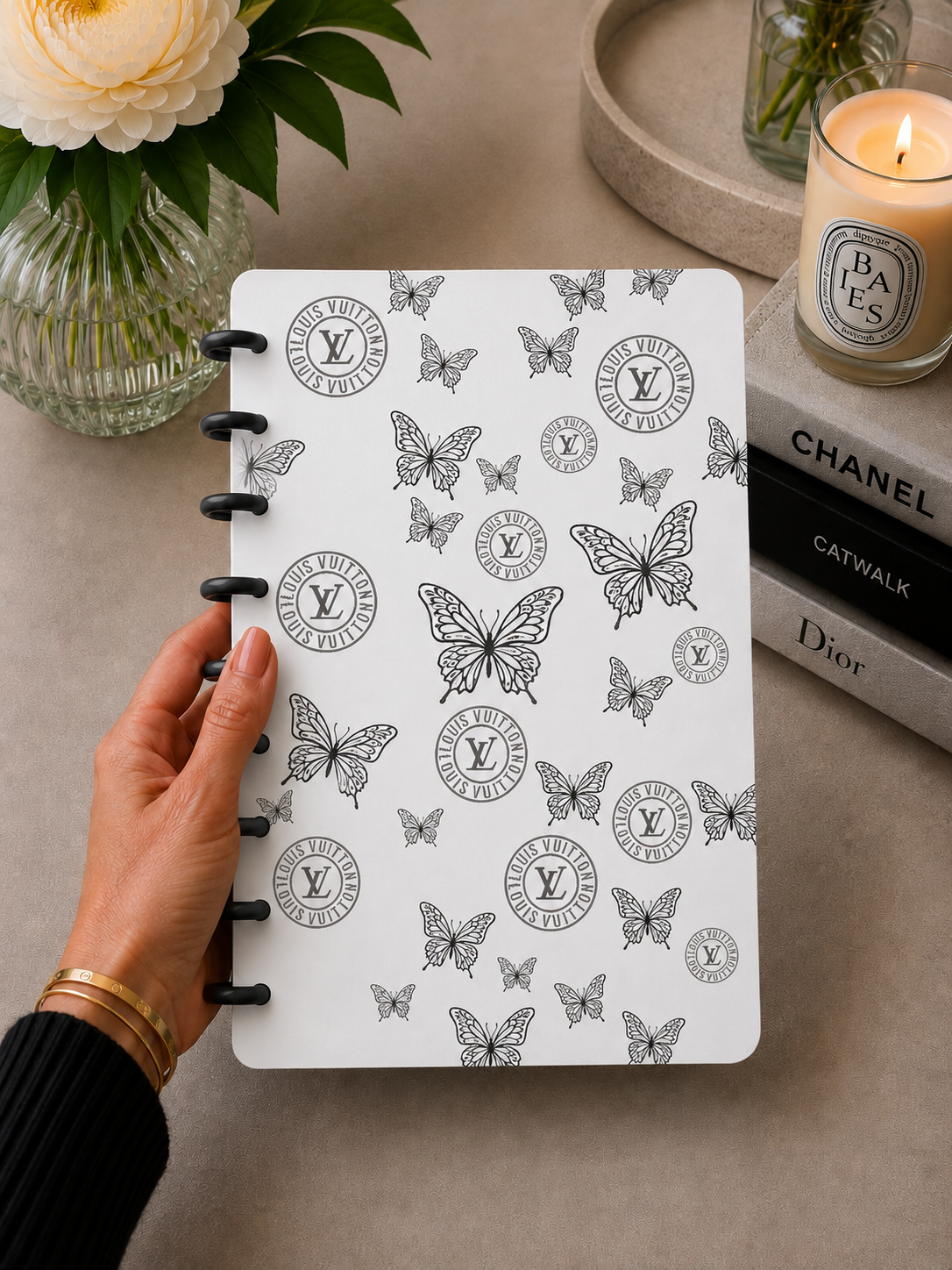 Designer Inspired A5 Discbound Notebook Cover -3D DIGITAL STL FILE