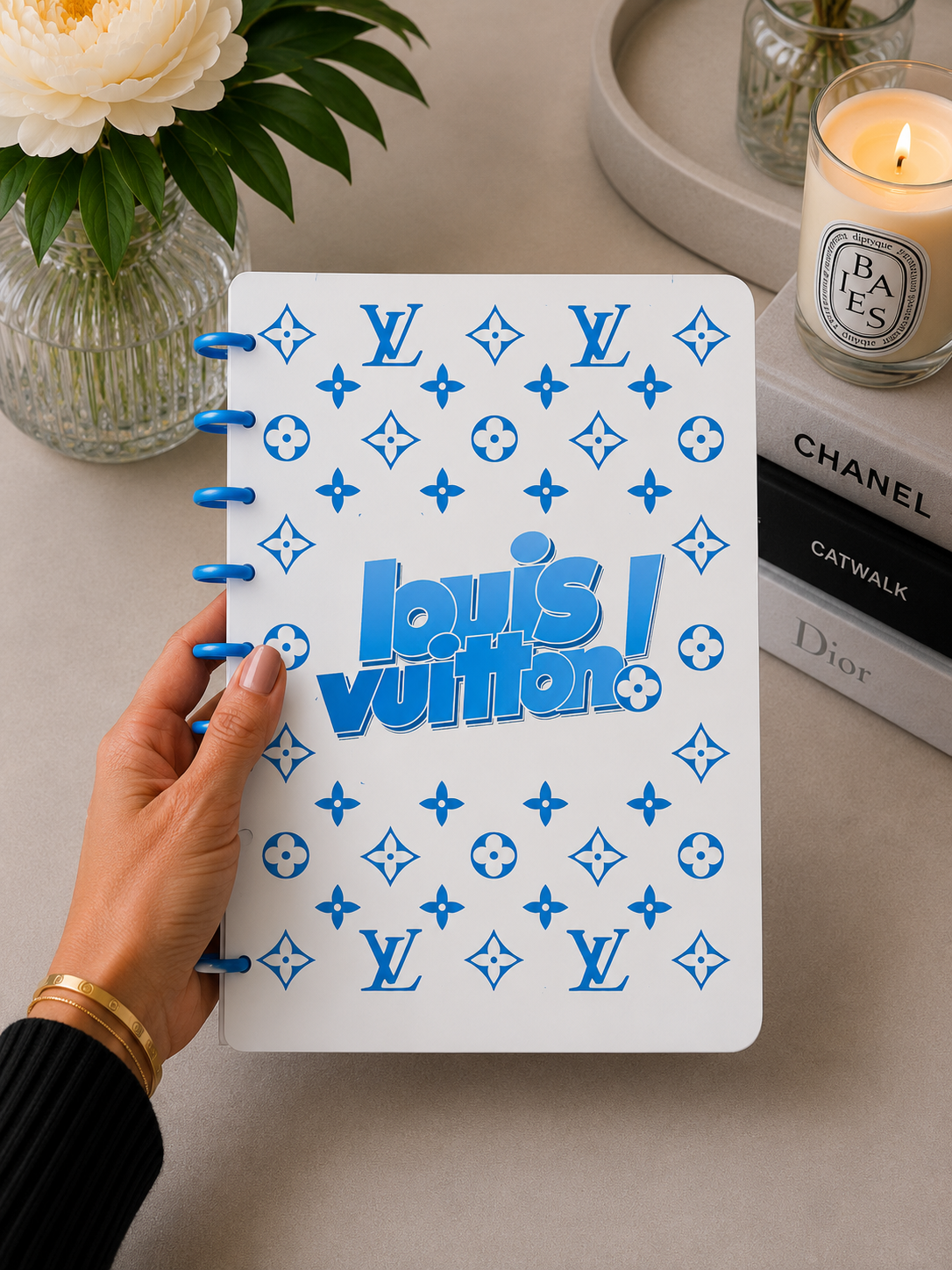 Designer-Inspired A5 Discbound Notebook Cover -3D DIGITAL STL FILE