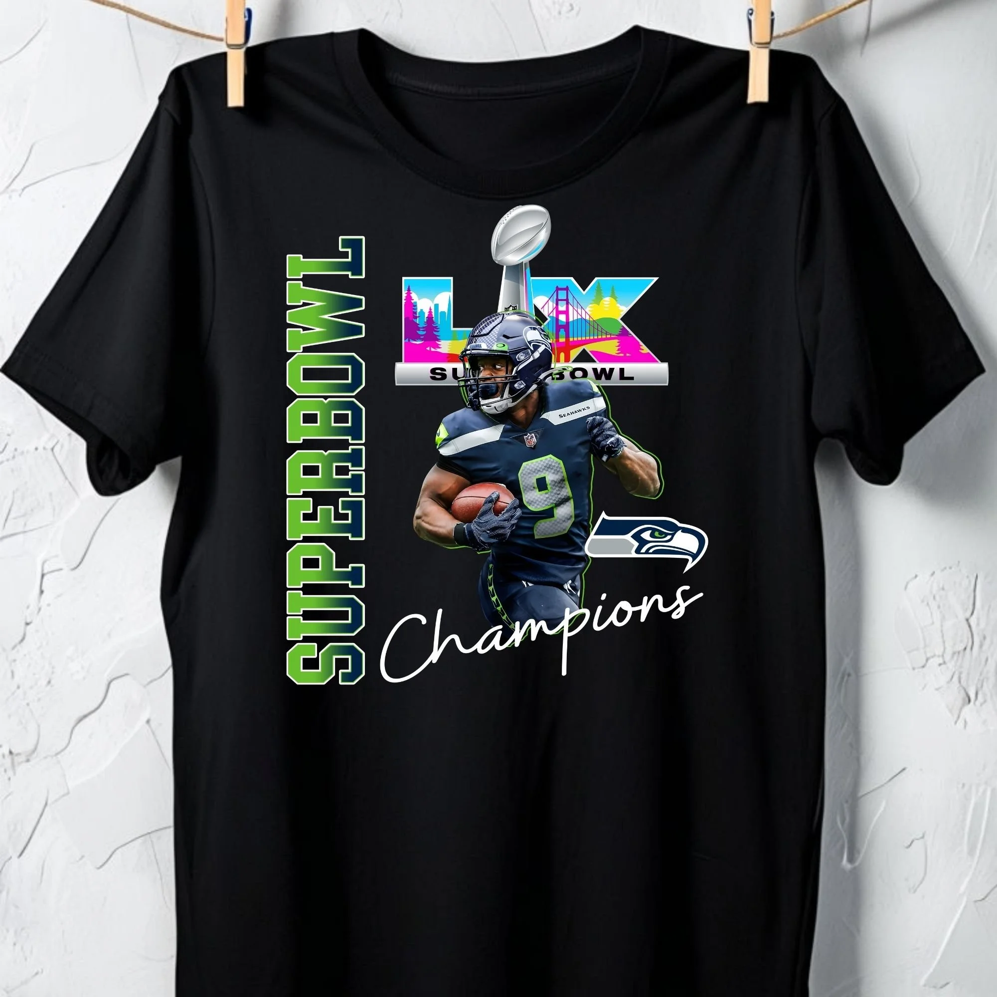 Kenneth Walker III – Super Bowl LX MVP Graphic Unisex Tee