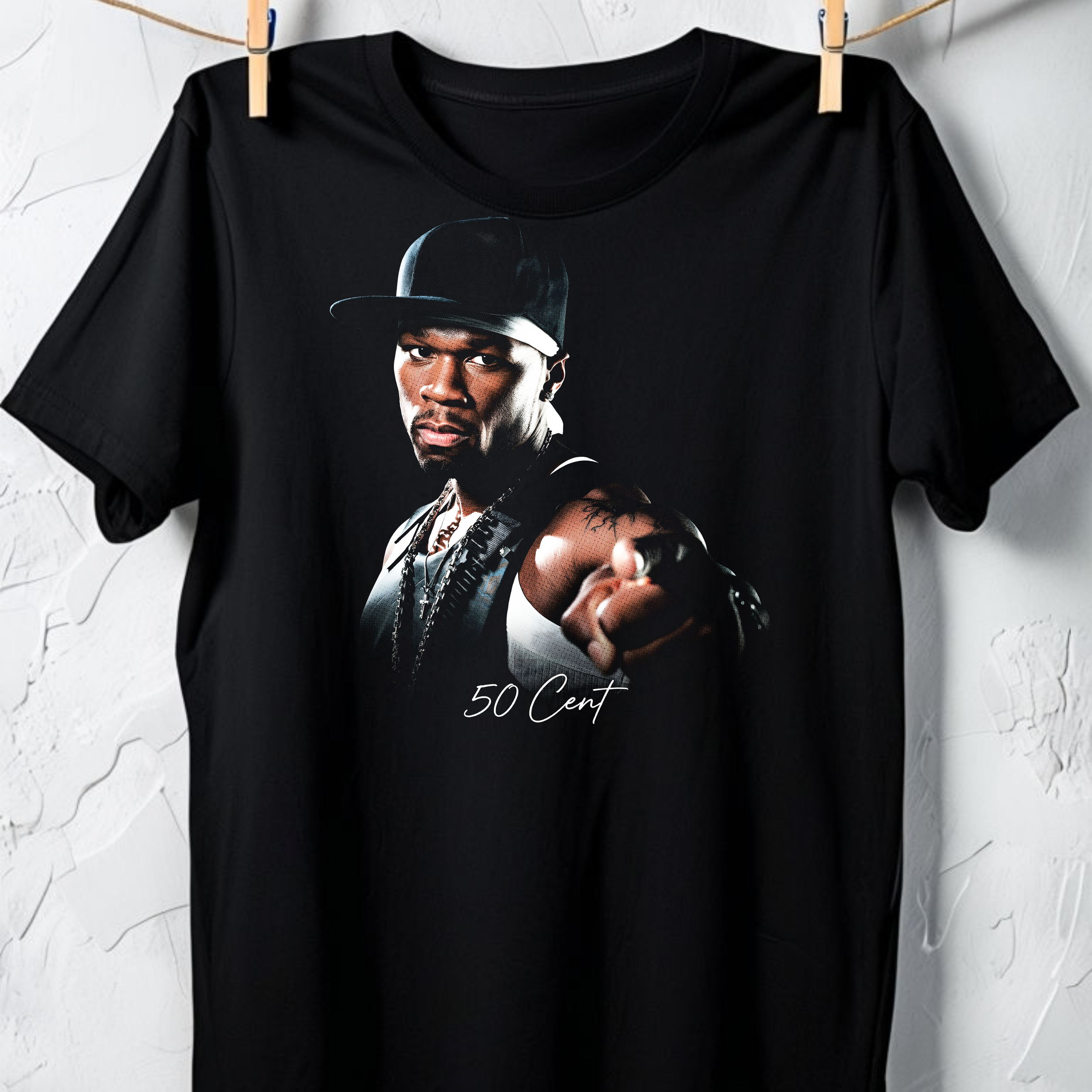 50 Cent – Classic Hip-Hop Portrait Graphic Unisex Tee