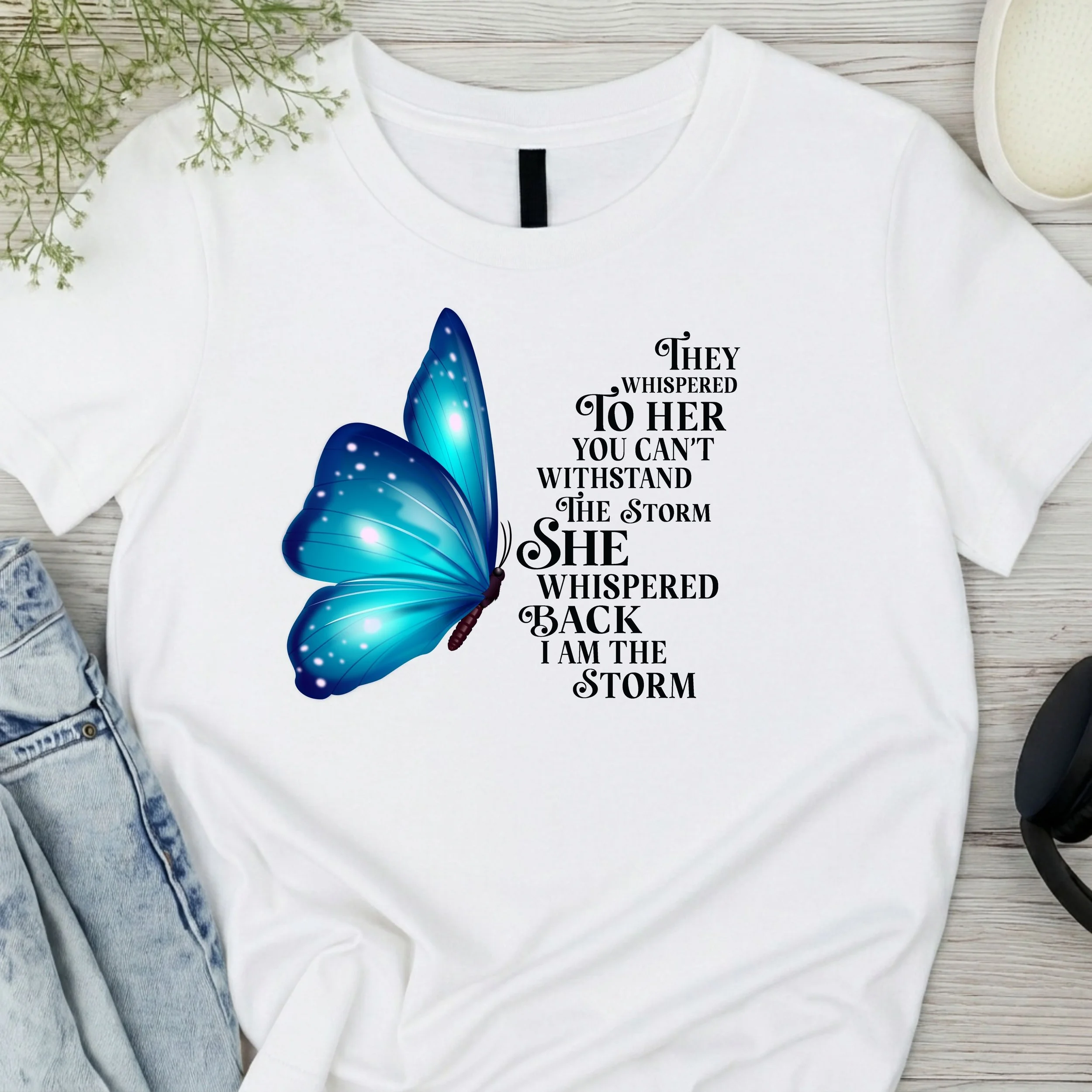 I AM THE STORM BUTTERFLY T SHIRT