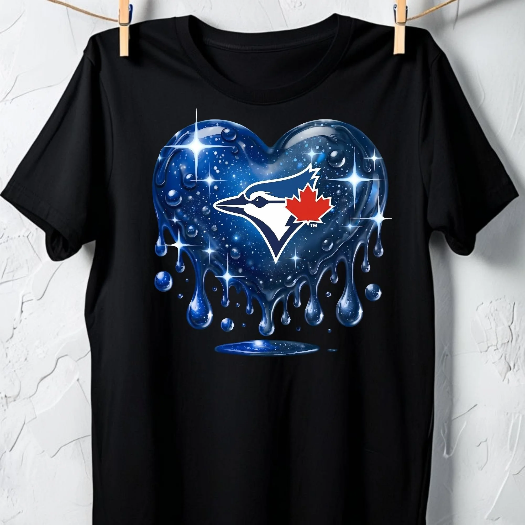 TORONTO BLUE JAYS DRIPPING HEART T SHIRT