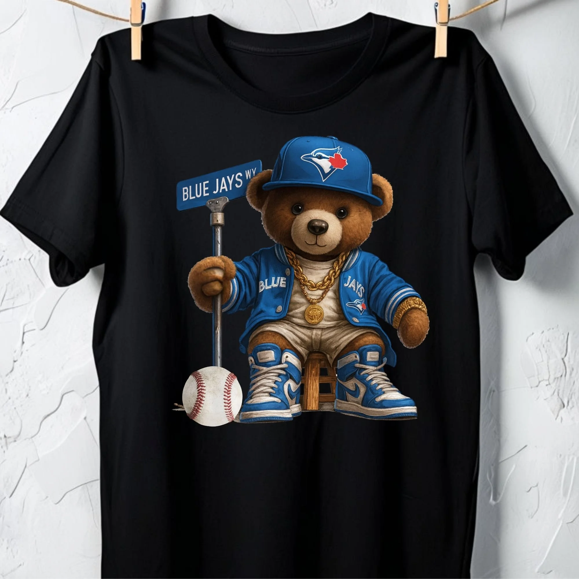 Toronto Blue Jays Fan – Streetwear Bear Graphic Unisex Tee