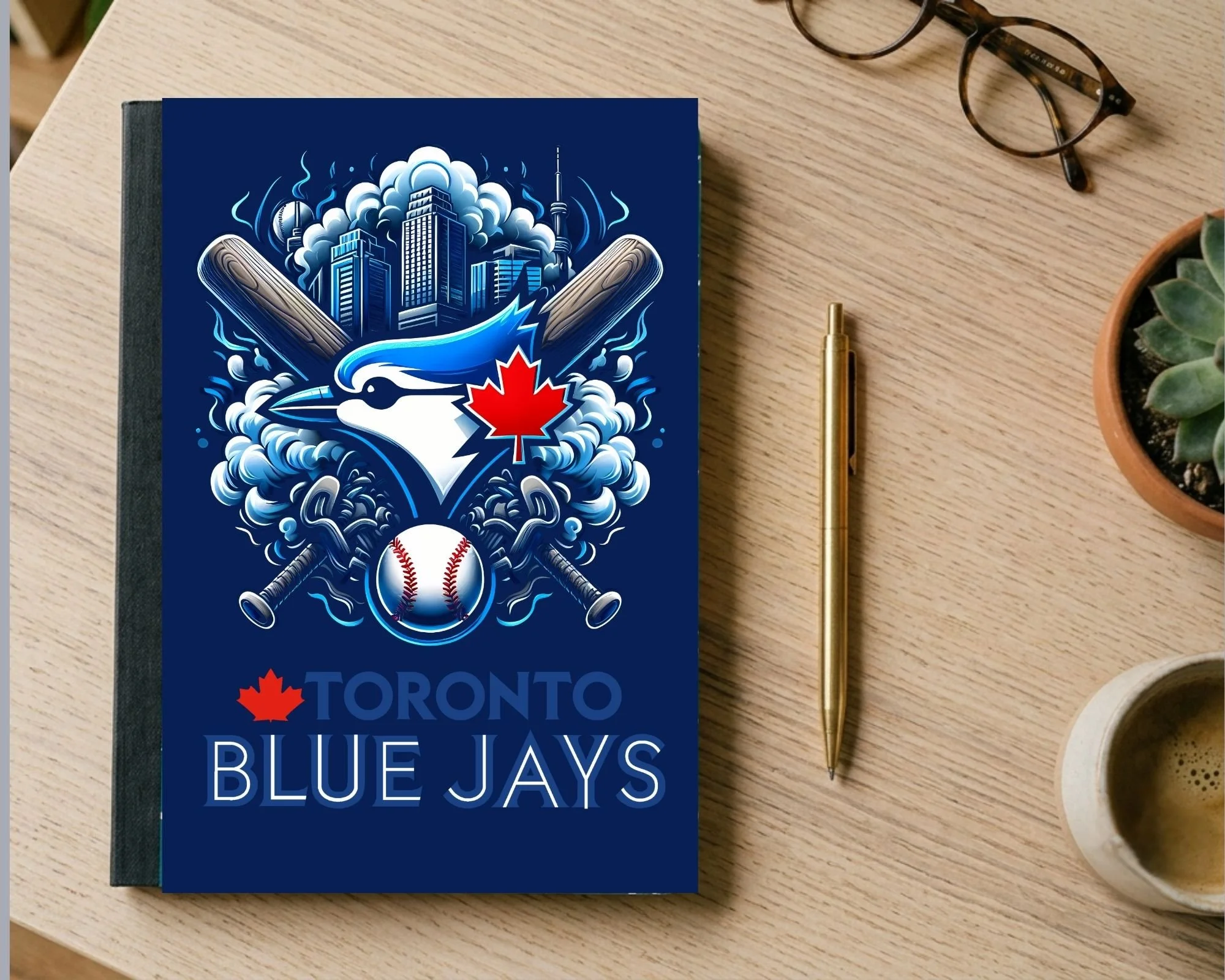 Dynamic Blue Jays Fan City Skyline 80-Page Journal
