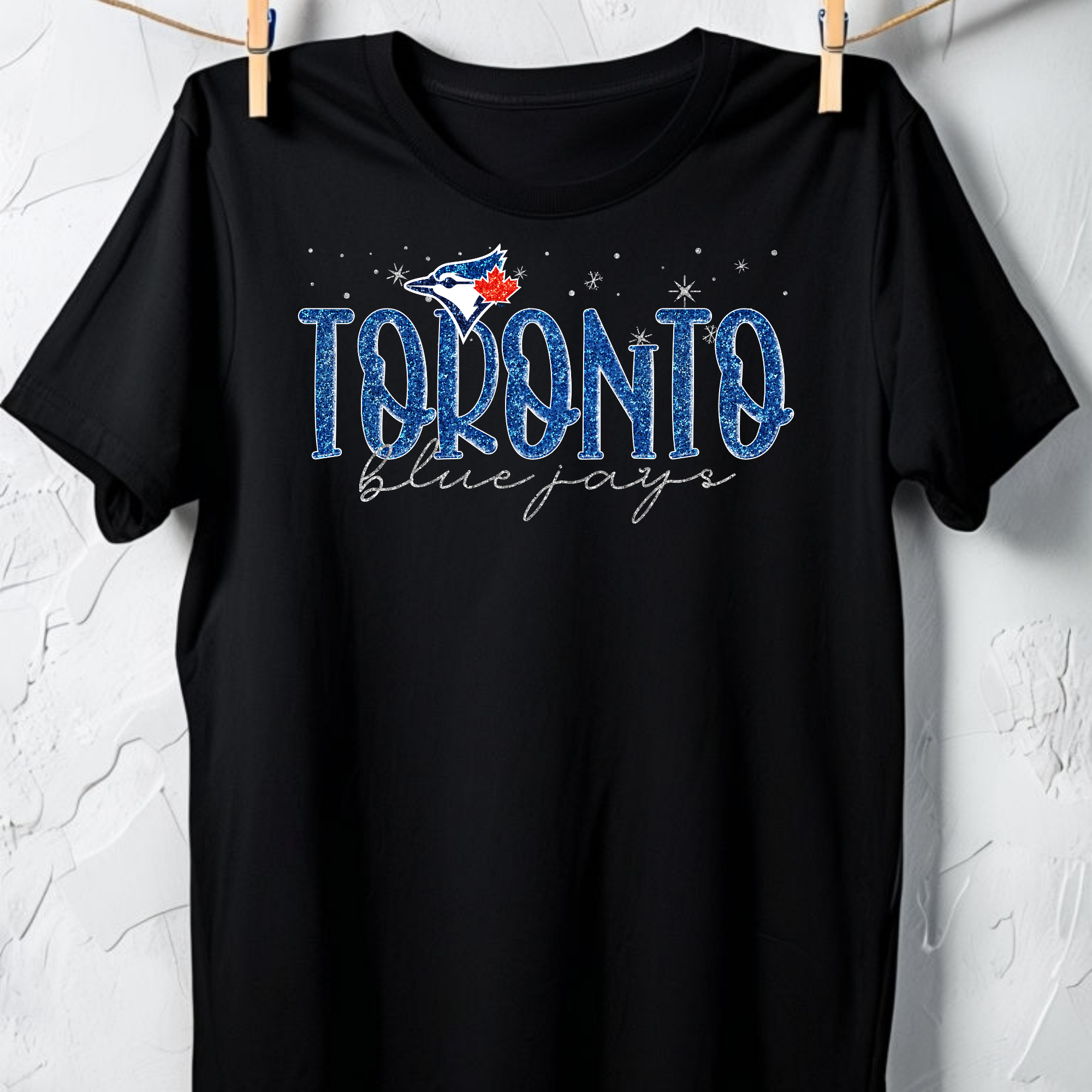 TORONTO BLUE JAYS FAUX GLITTER TSHIRT