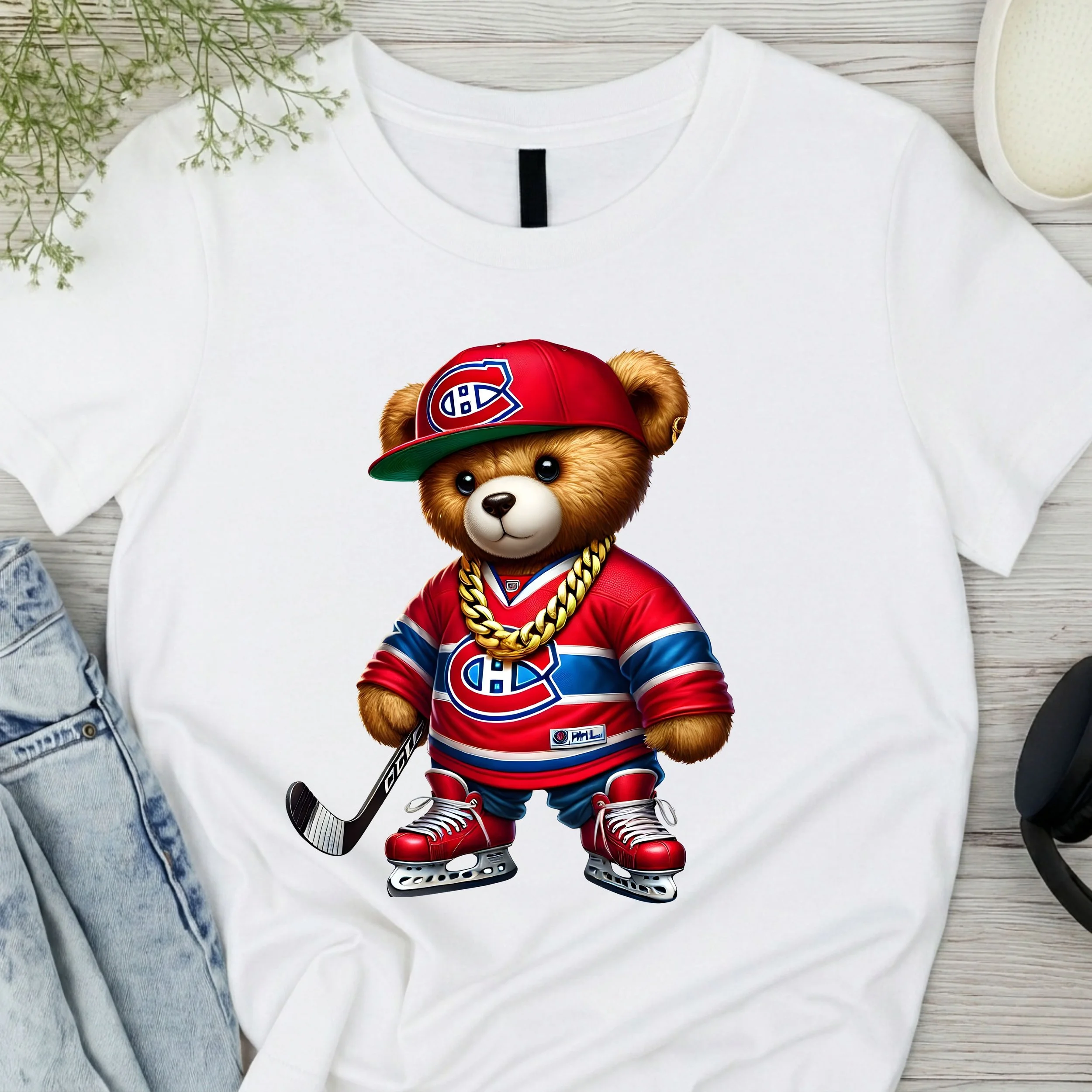 Hockey Bear Fan T-Shirt - MONTREAL CANADIENS