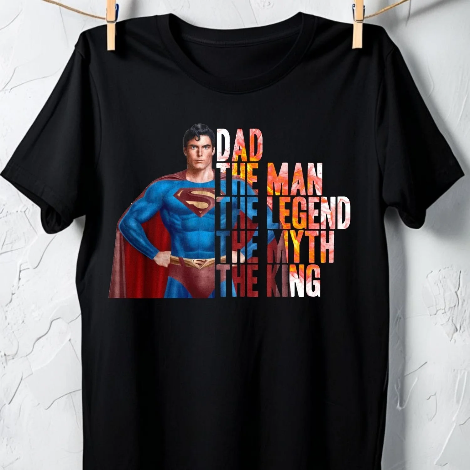 Dad The Man The Legend – Superman Graphic Unisex Tee