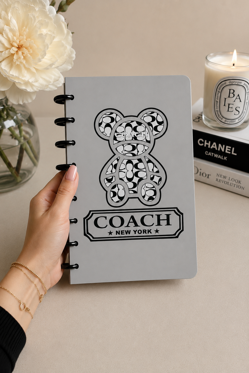 Designer Inspired A5 Discbound Notebook Cover -3D DIGITAL STL FILE