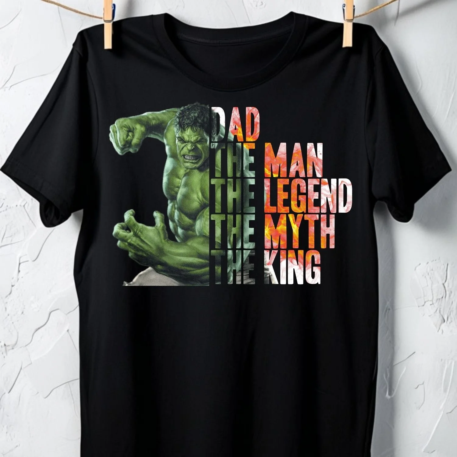 Dad The Man The Legend – Incredible Hulk Graphic Unisex Tee