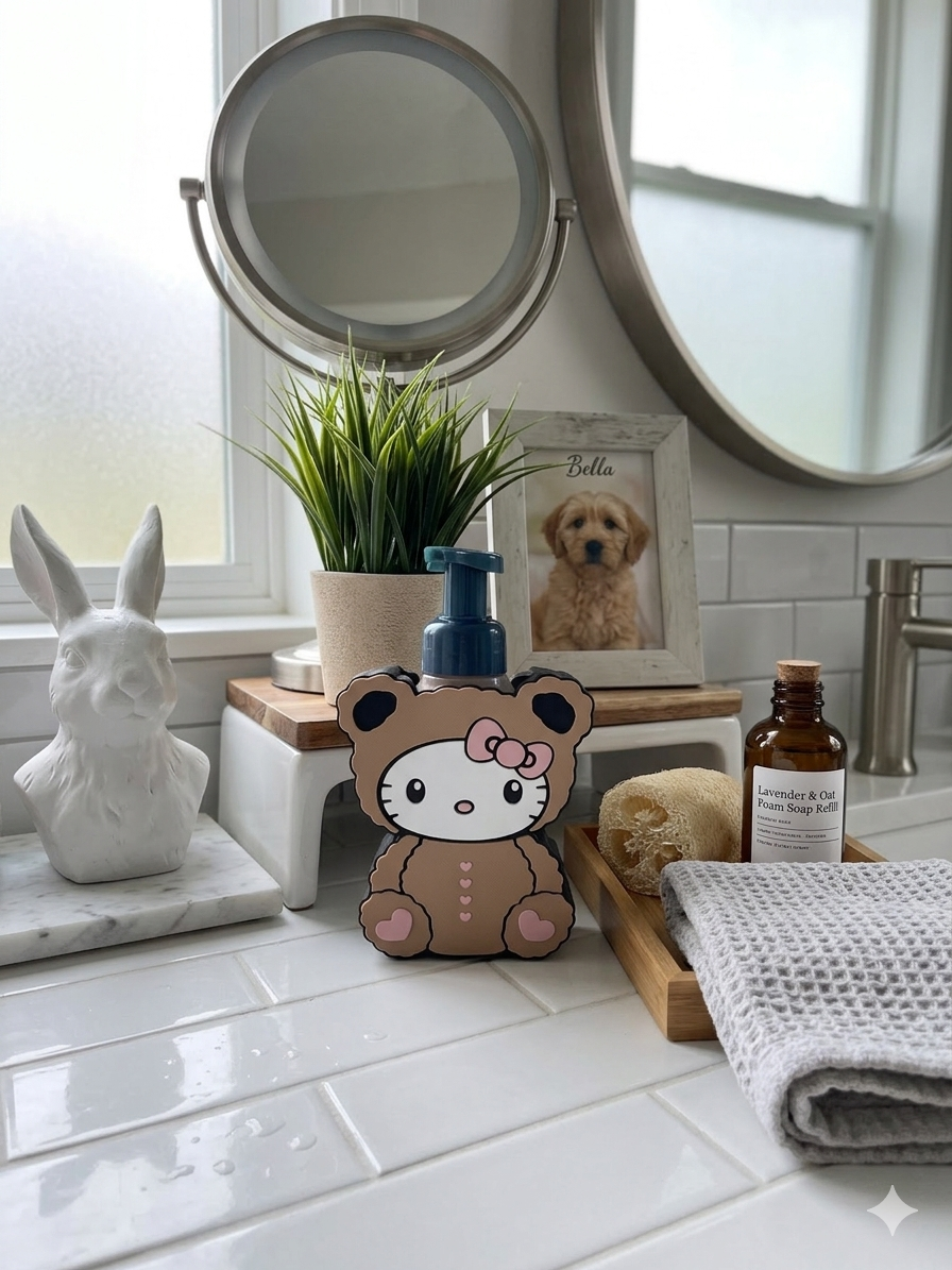 Character-Inspired Foaming Soap Dispenser Holder