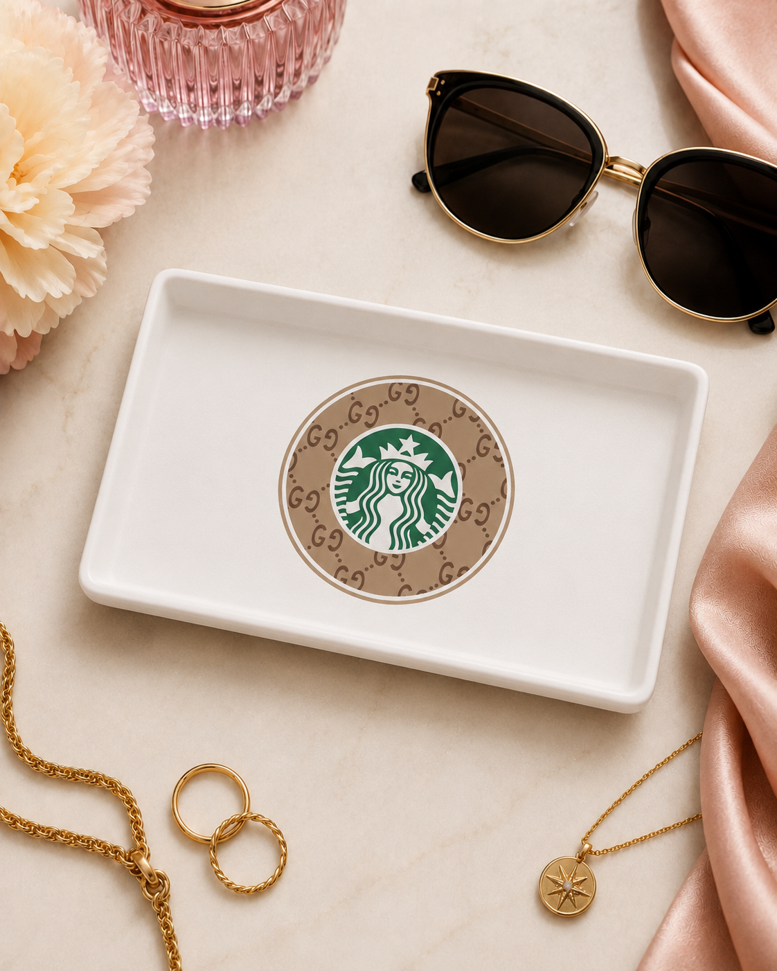 GUCCI STARBUCKS 3D Printed Trinket Tray – Digital File Only