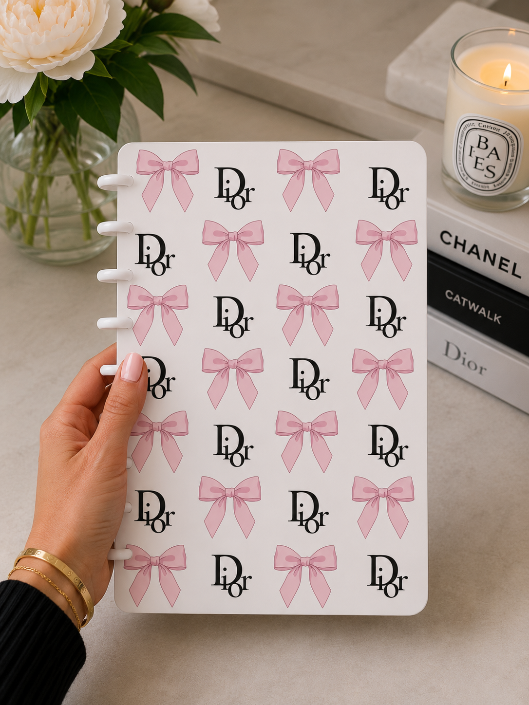 Designer-Inspired A5 Discbound Notebook Cover -3D DIGITAL STL FILE