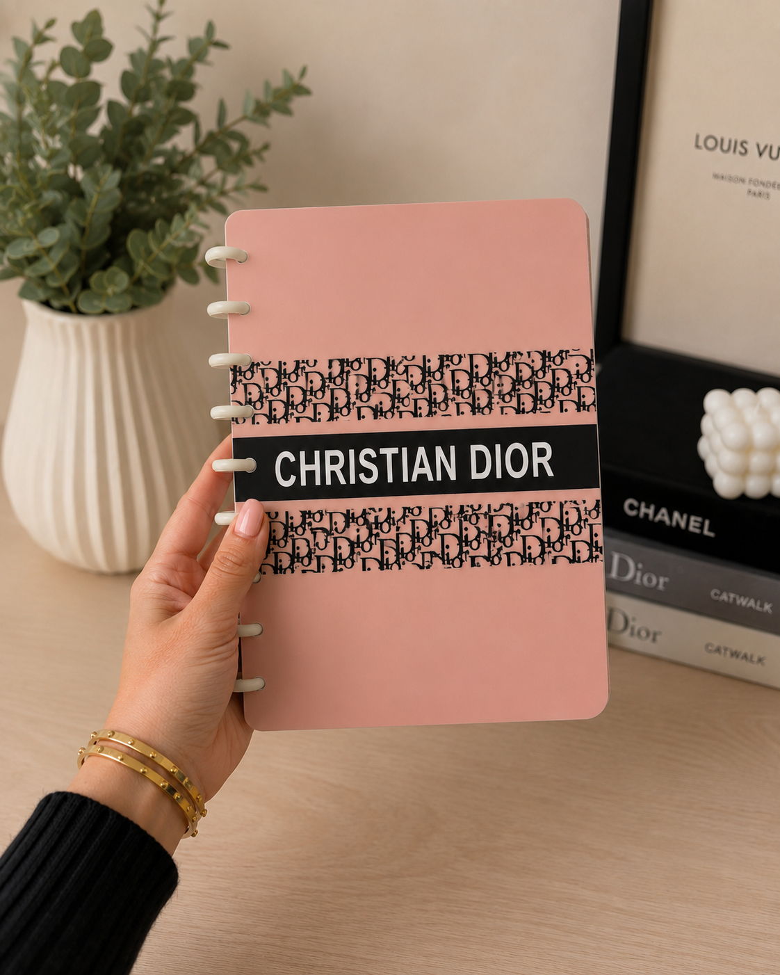 Designer-Inspired A5 Discbound Notebook Cover -3D DIGITAL STL FILE