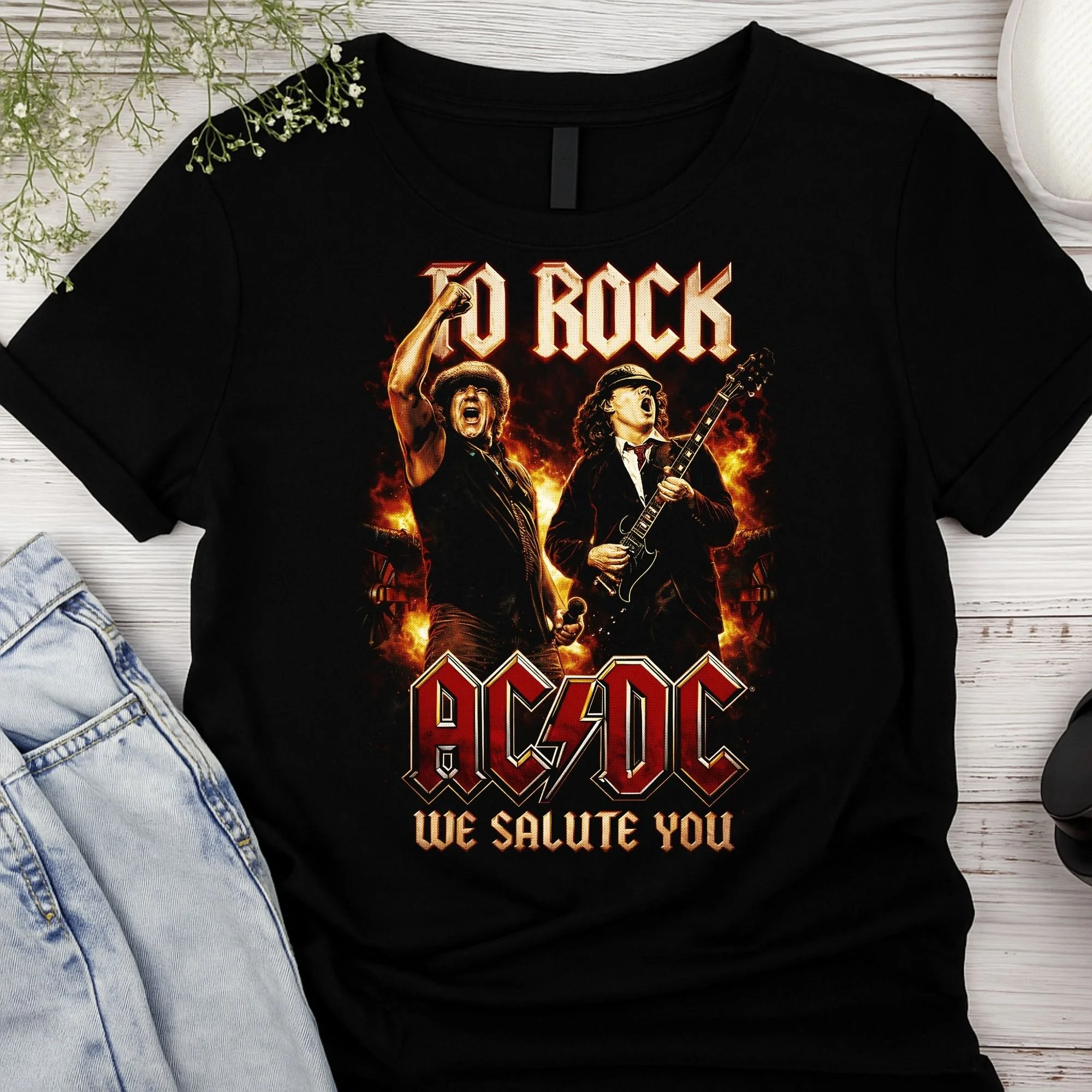 AC/DC – Rock Legend Graphic Unisex Tee